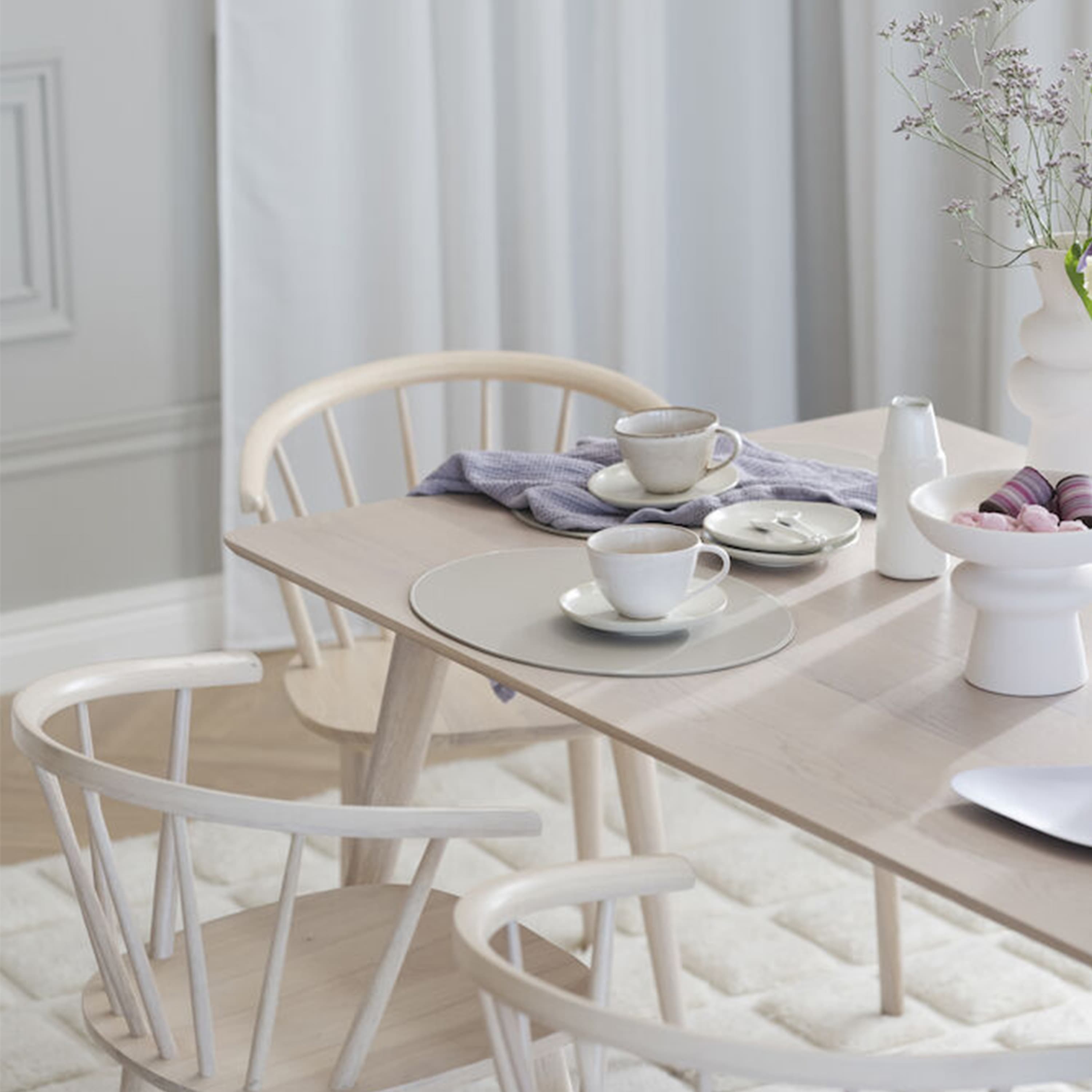 Yumi Dining Table White Pigmented 190cm