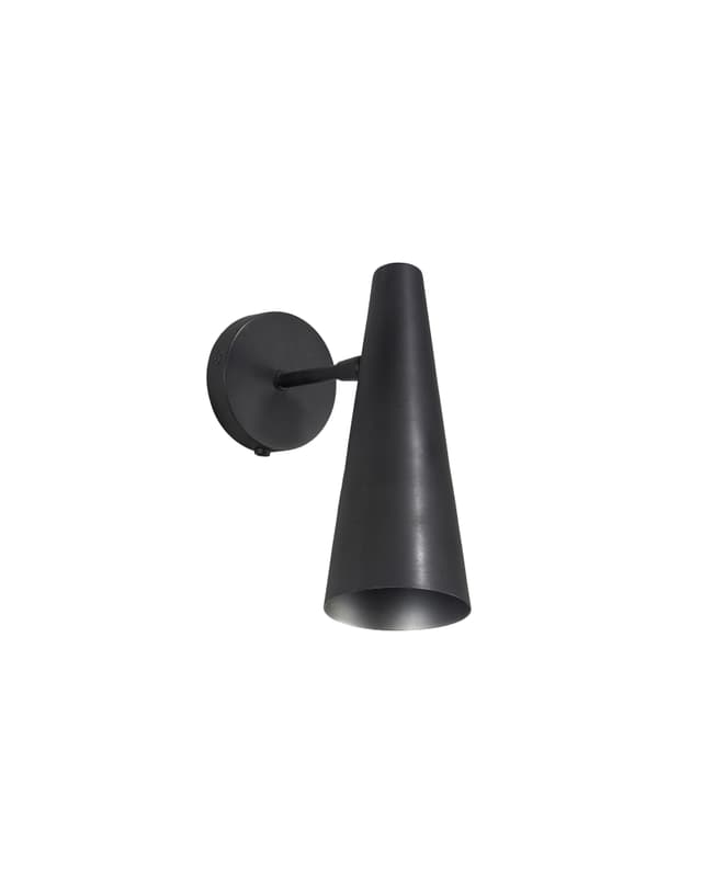 Precise Wandlampe Mattschwarz 21cm