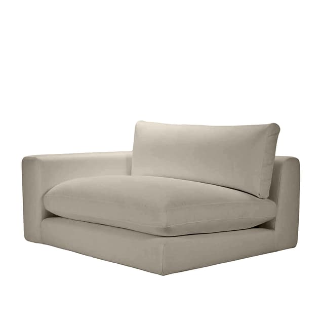 Capri 1,5-Sitzer-Sofamodul mit linker Armlehne Taupe 142cm