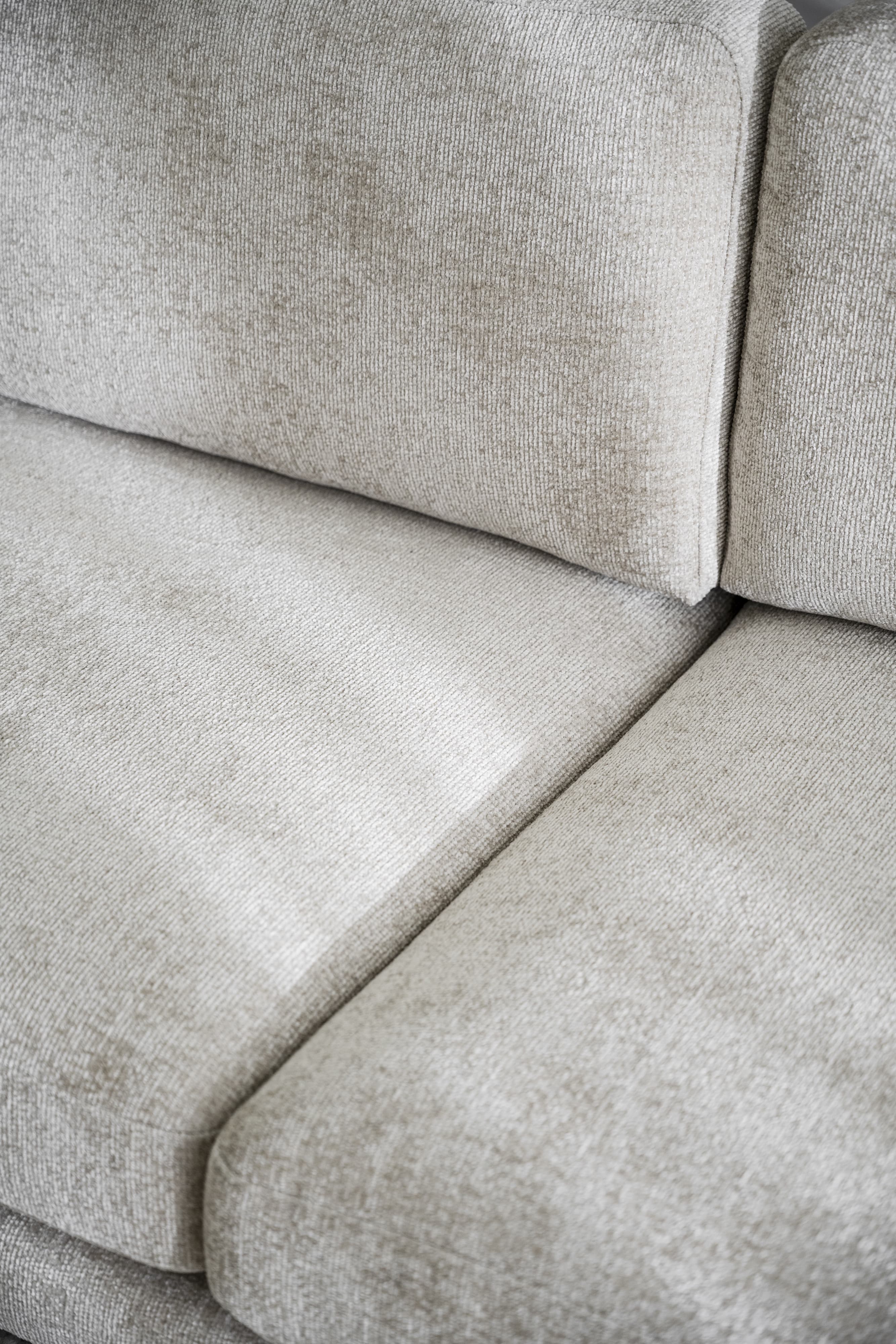 Braden 3-Sitzer Sofa Hellbeige/Braune Eiche