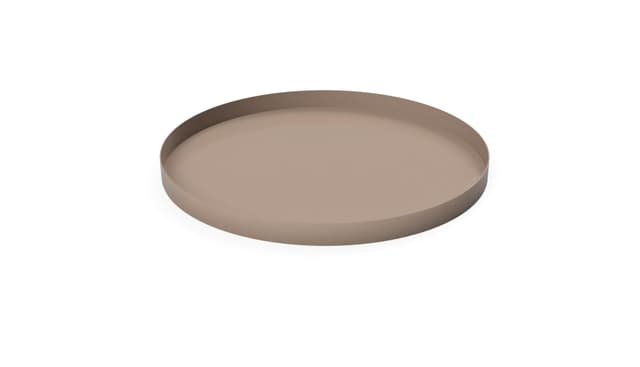 Tray Circle Tablett Taupe 30cm