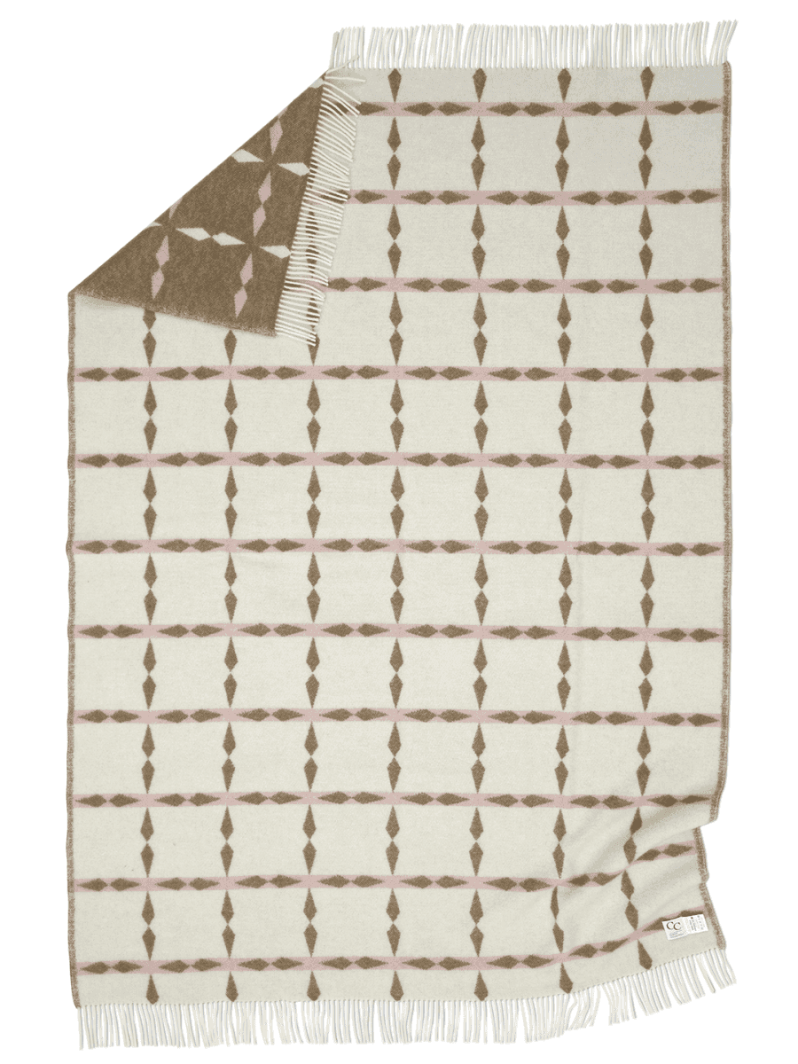 Tile Wollteppich Rosa