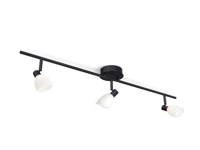 Cut Rail 3 lights Black
