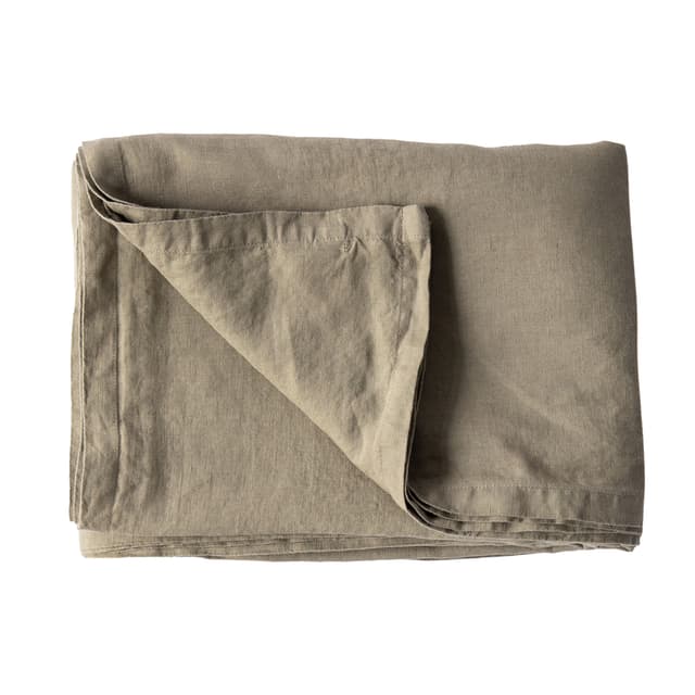 Leinentischdecke Olive 145x330