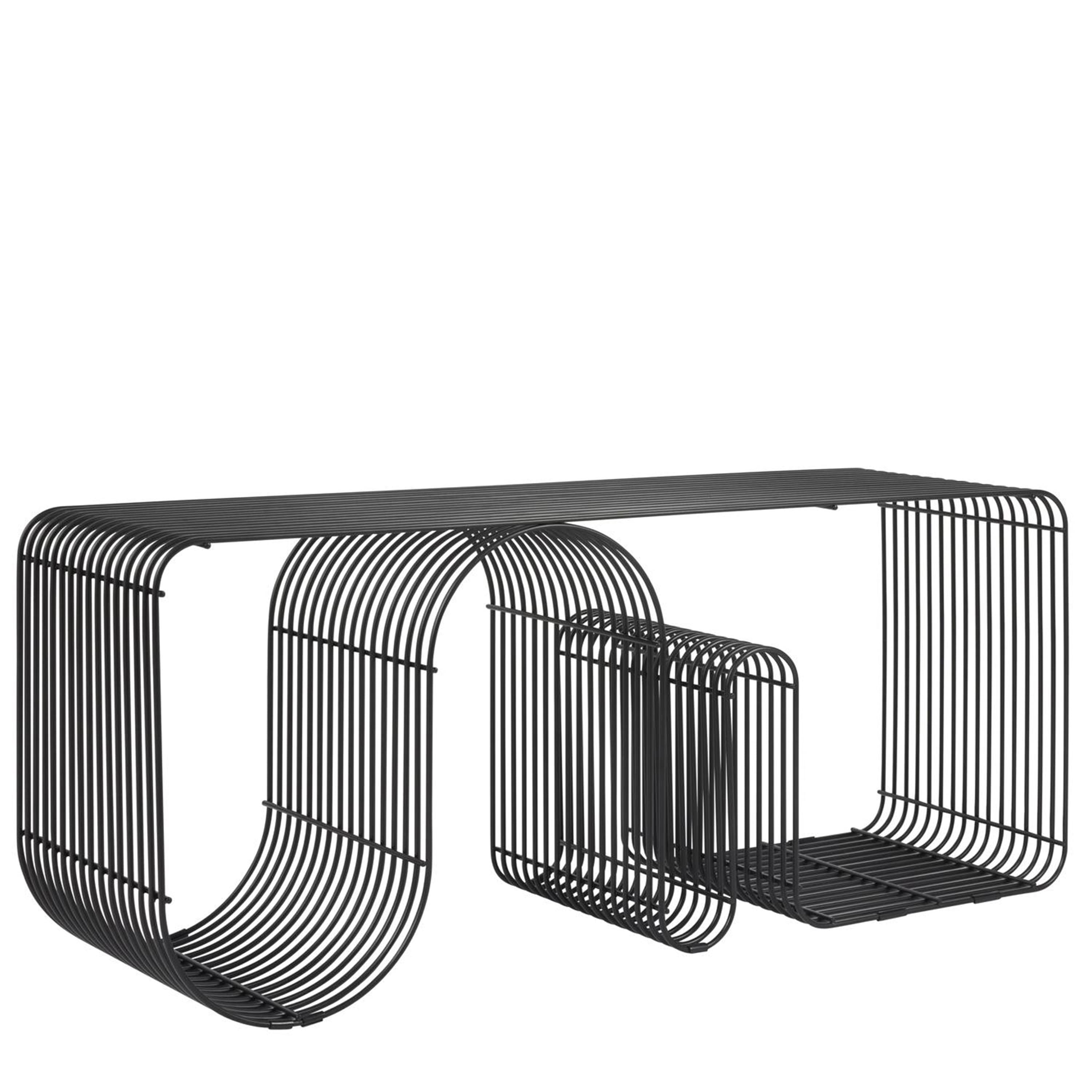 Curva Bank Schwarz 100cm