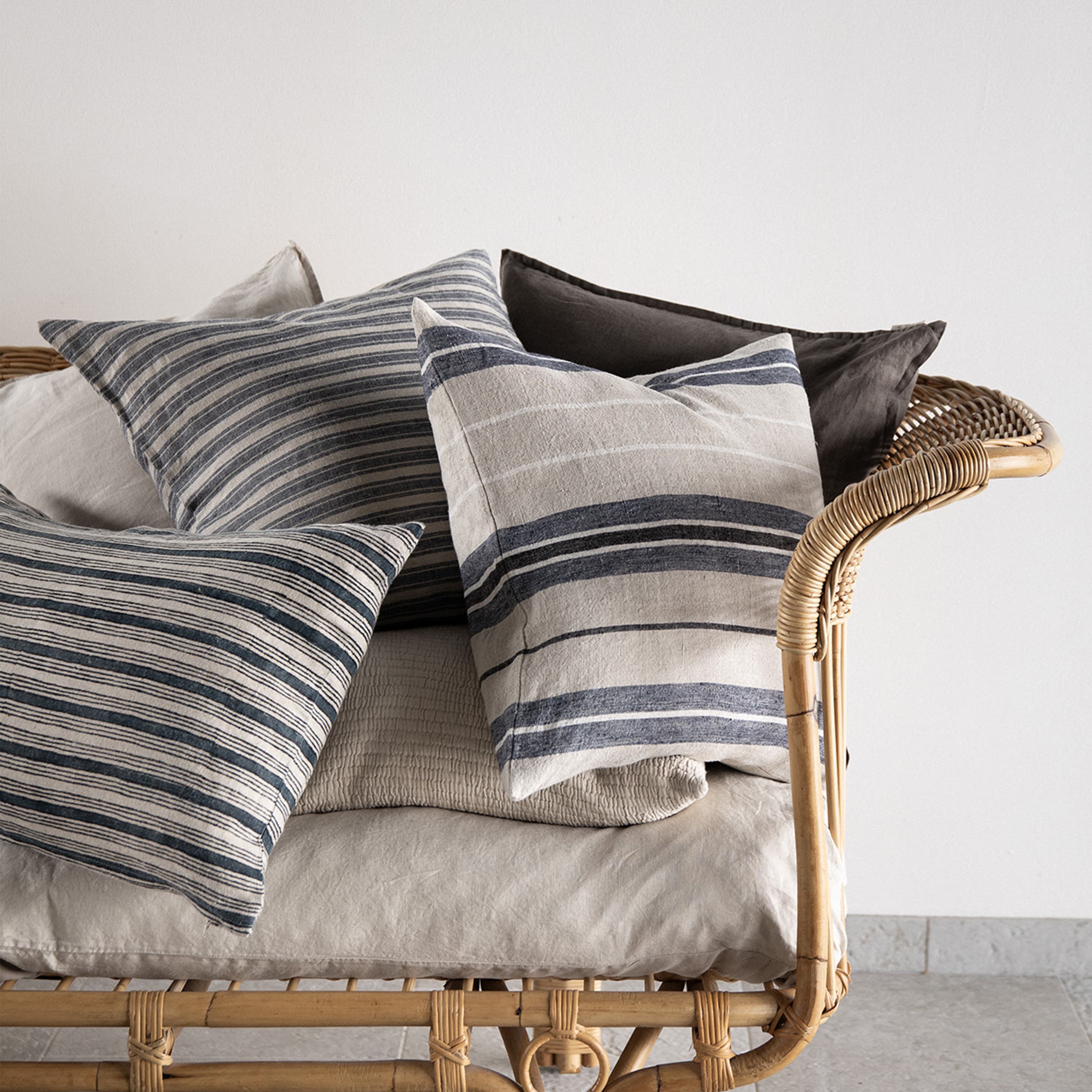 Carla Kissenbezug Denim Stripe 50x50