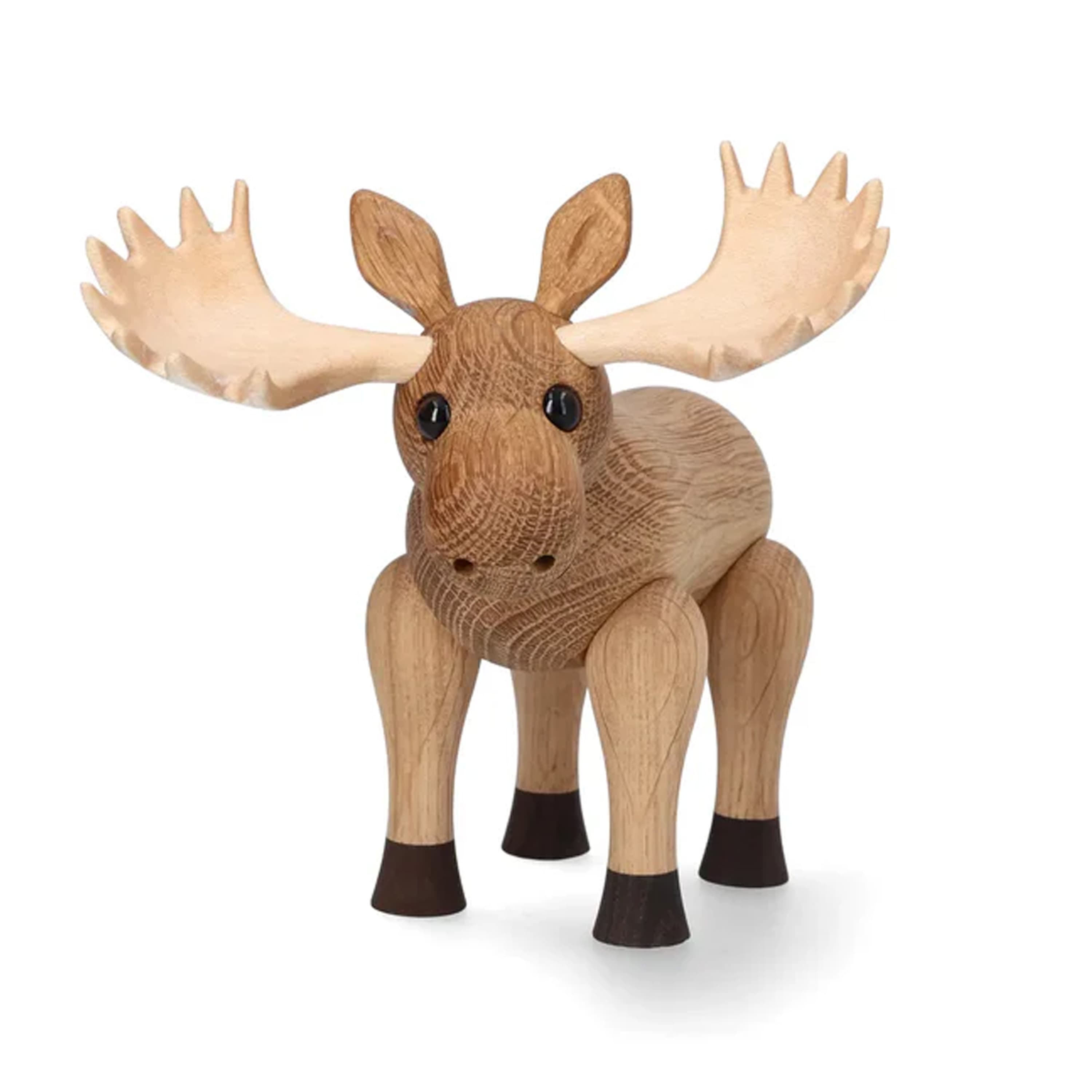 Harald Moose Decoration Oak 14cm