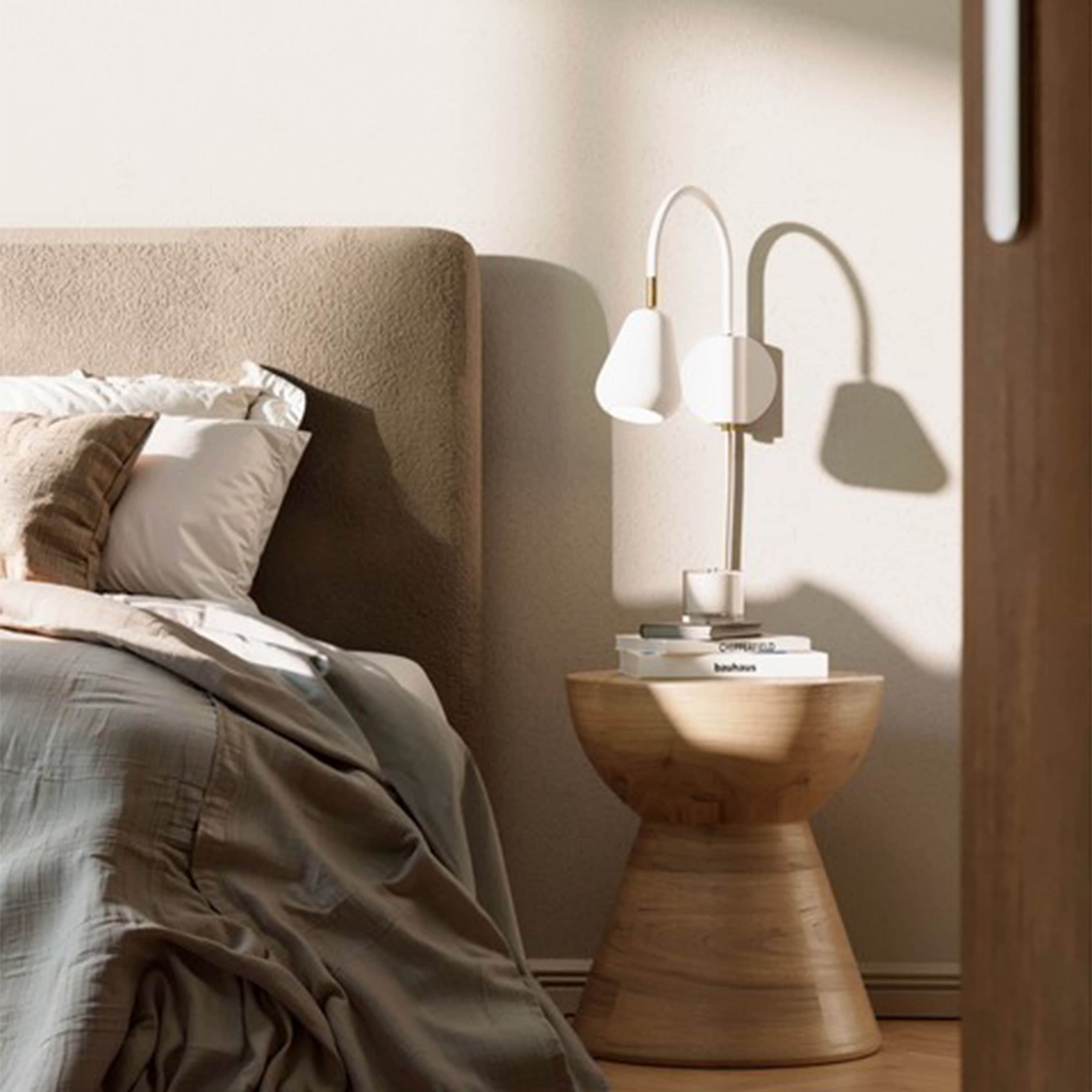 Anoli Spot Wandleuchte Nordic Gold/White