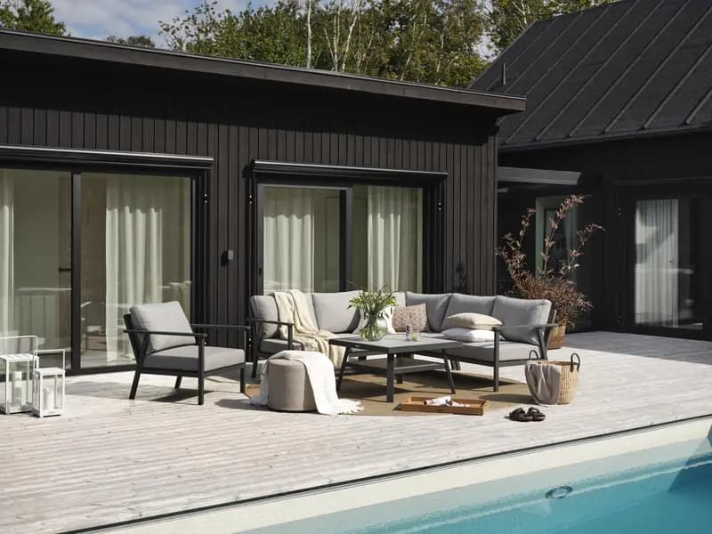 Samvaro Loungestol Antracit/Pearl Grey 80cm