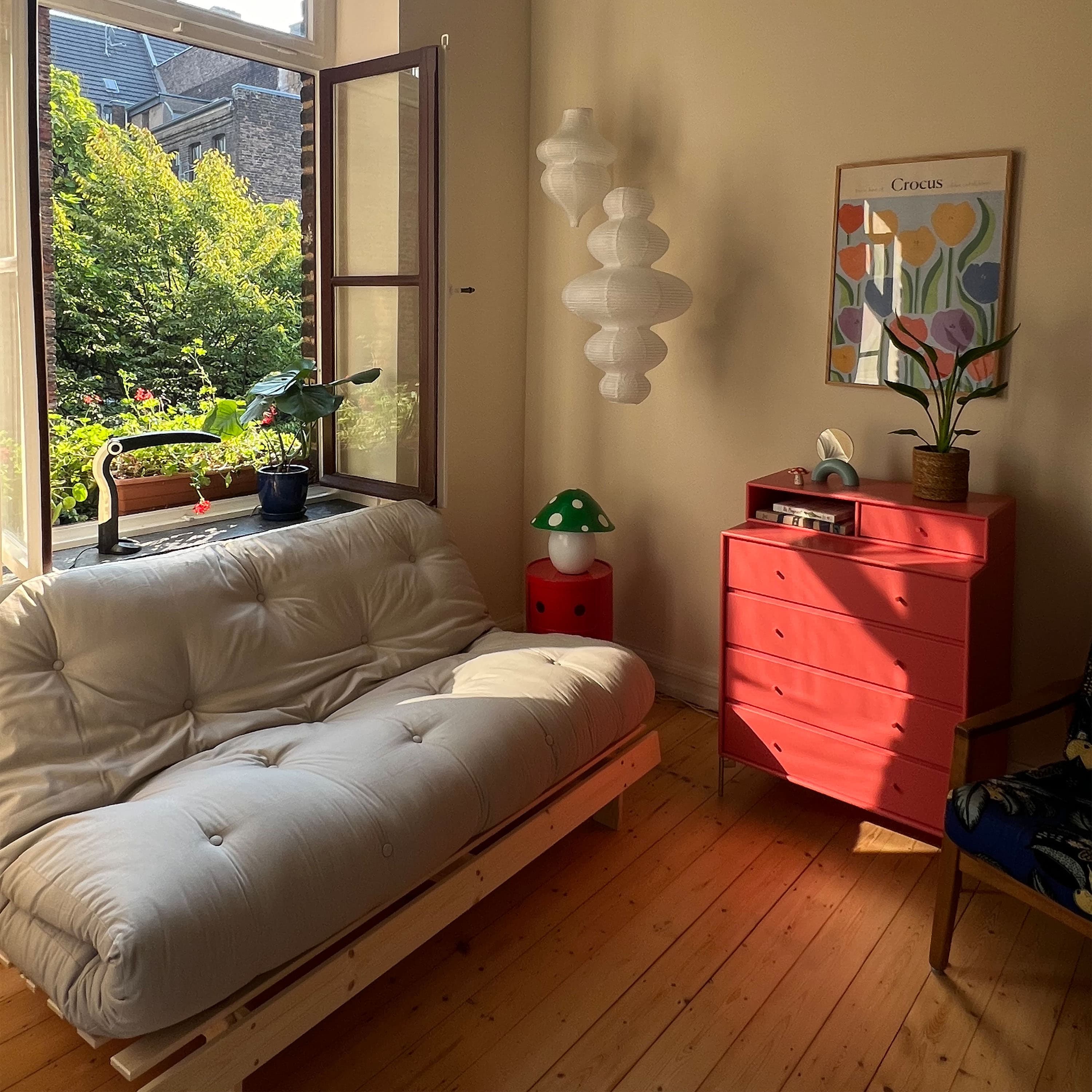 Roots Schlafsofa Natur/Beige 140cm