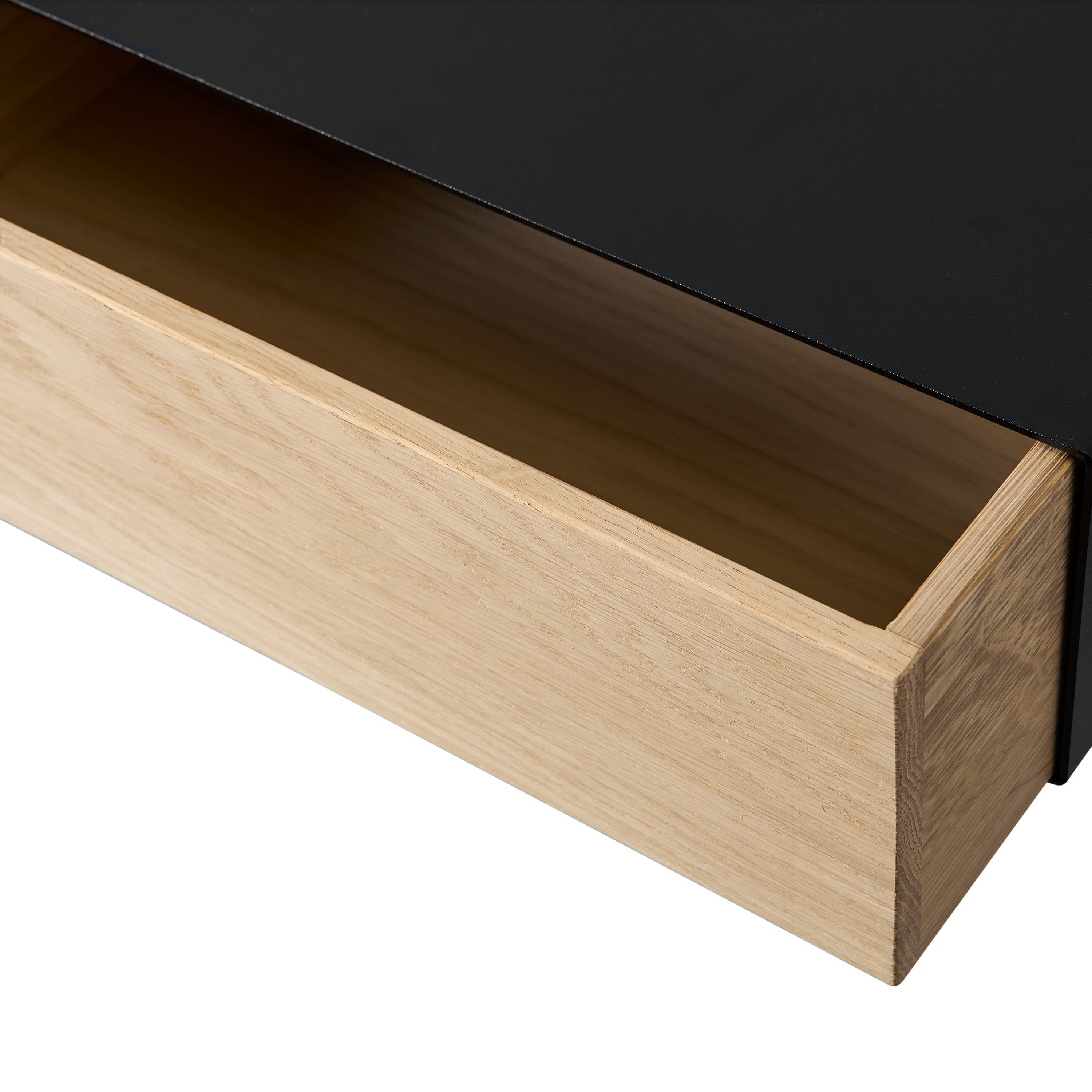 Keep Nachttisch Schwarz 38x12