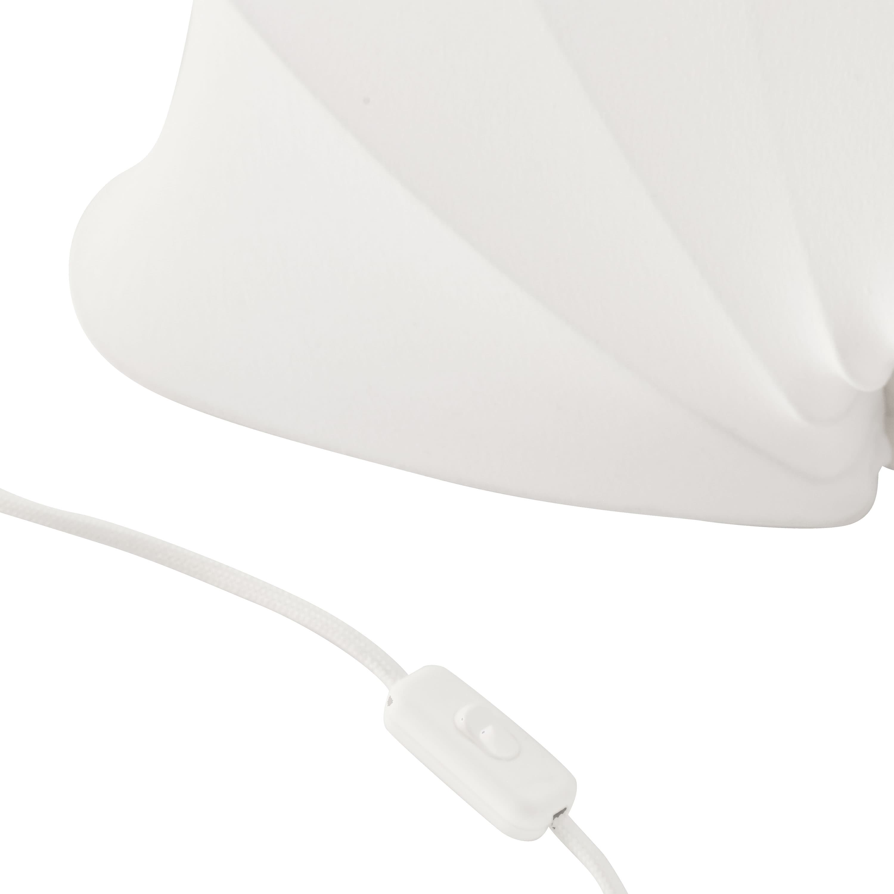 Anna Vägglampa Cotton White Large