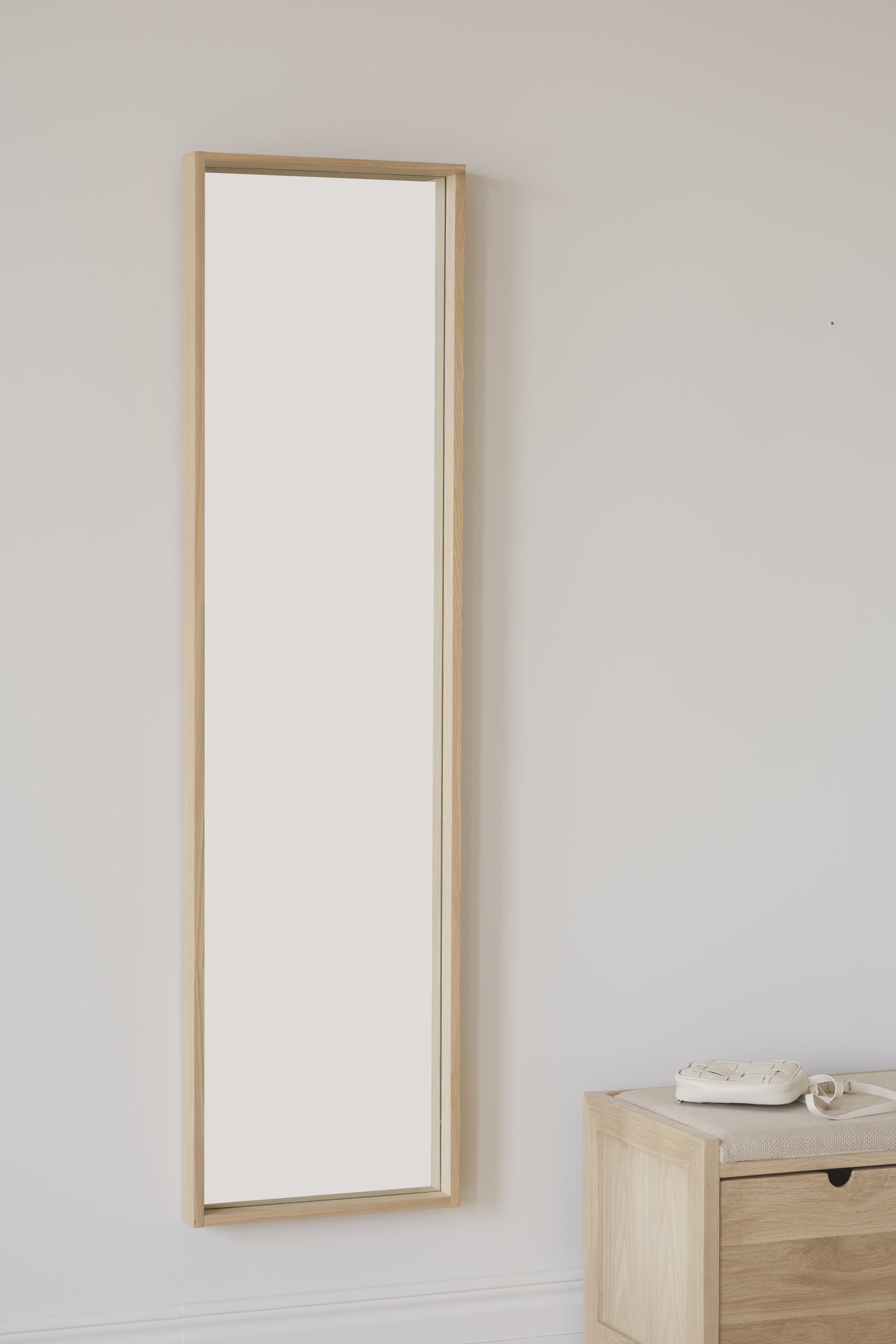 Hillmond Spiegel Weiß pigmentiert 40x150