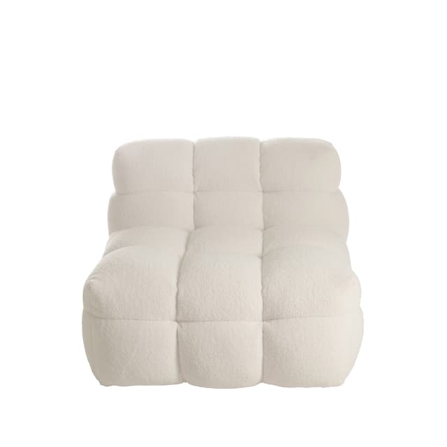 Billie Lounge Chair Creme Teddy 89cm