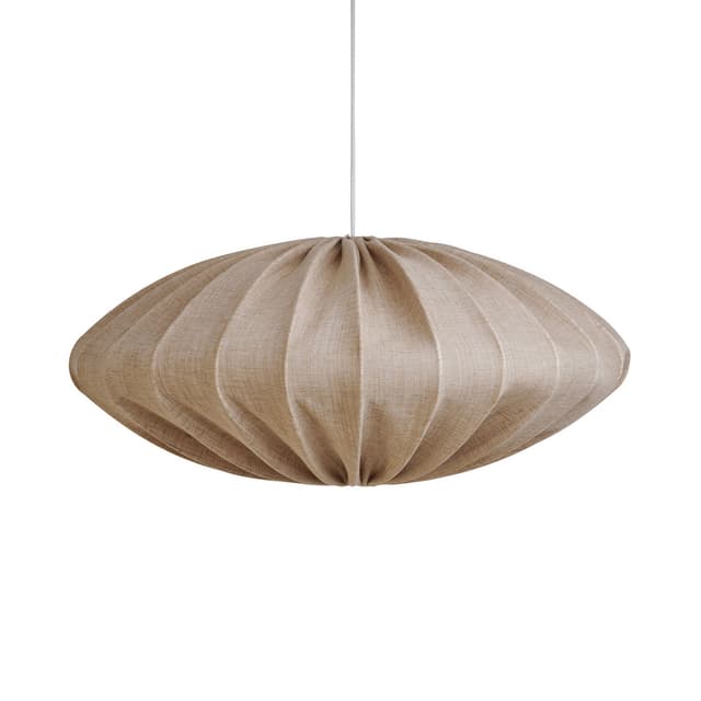 Ellipse Ceiling Lamp Linen Sand 80