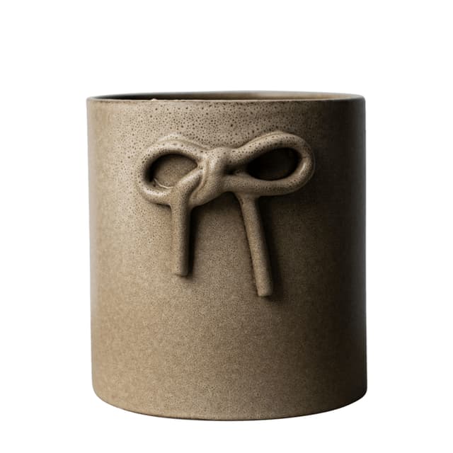Bow Pflanzentopf Beige Groß