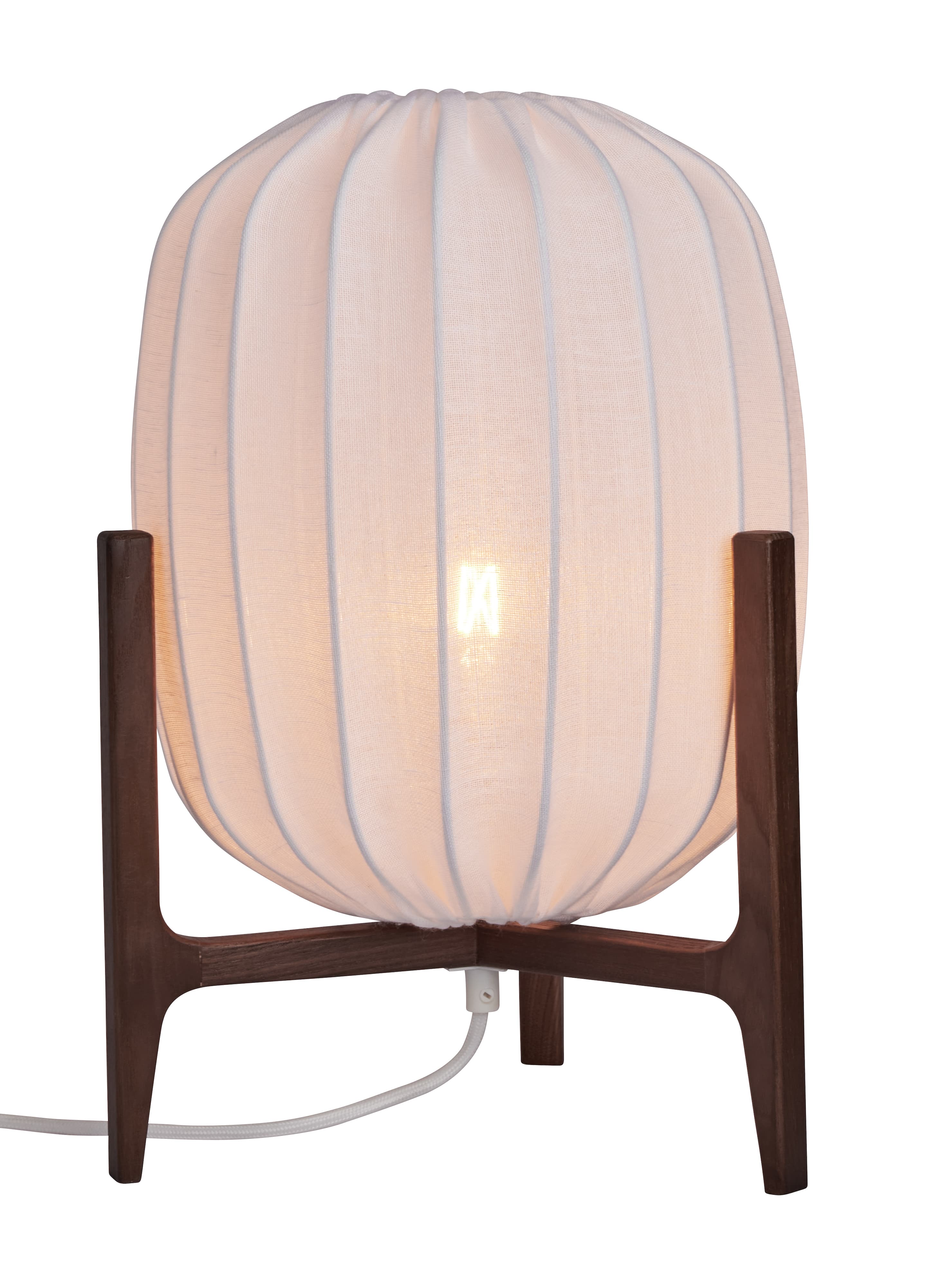 Prisma Tischlampe Dark Ash/White 41cm