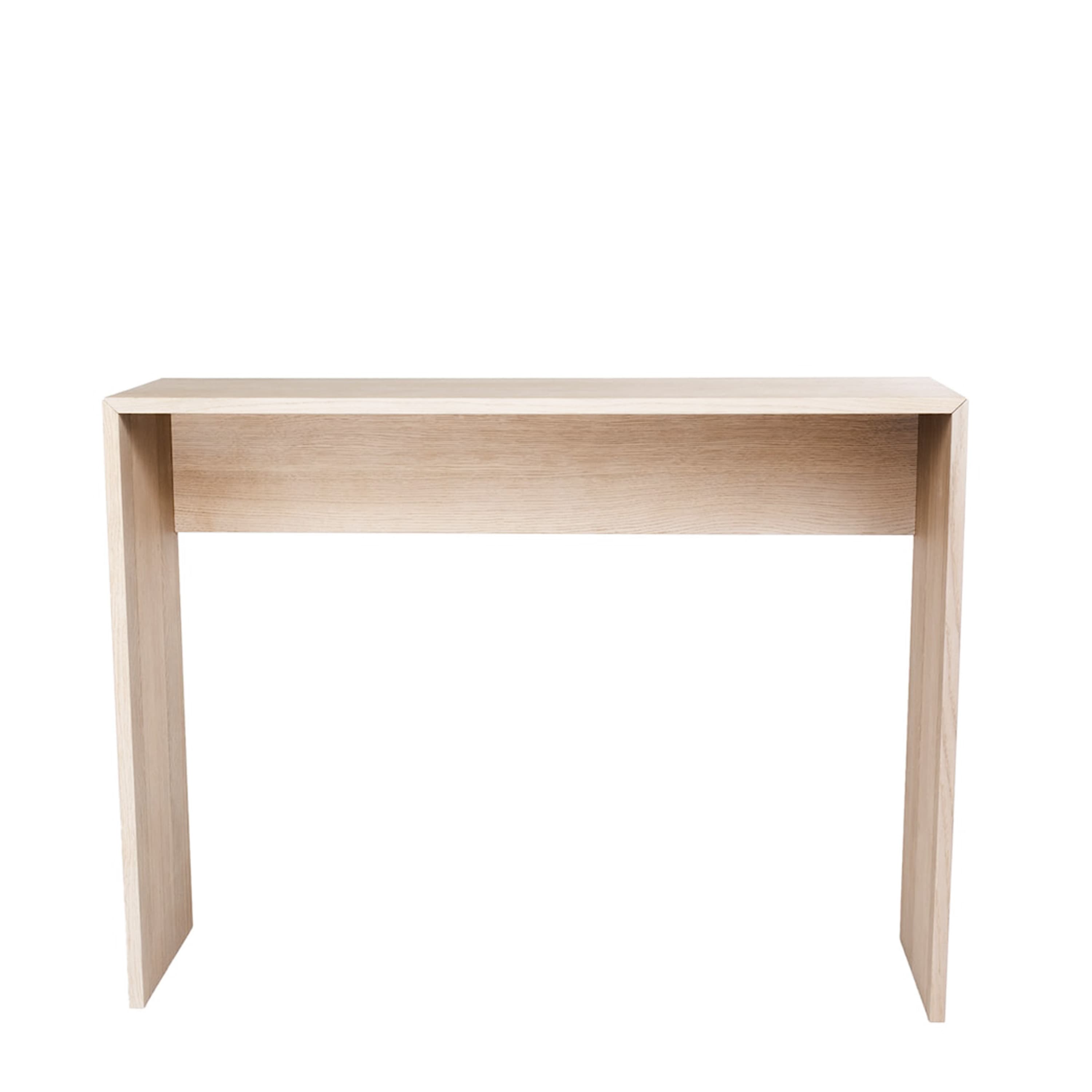 Esme Console Table White Oiled Oak 100cm