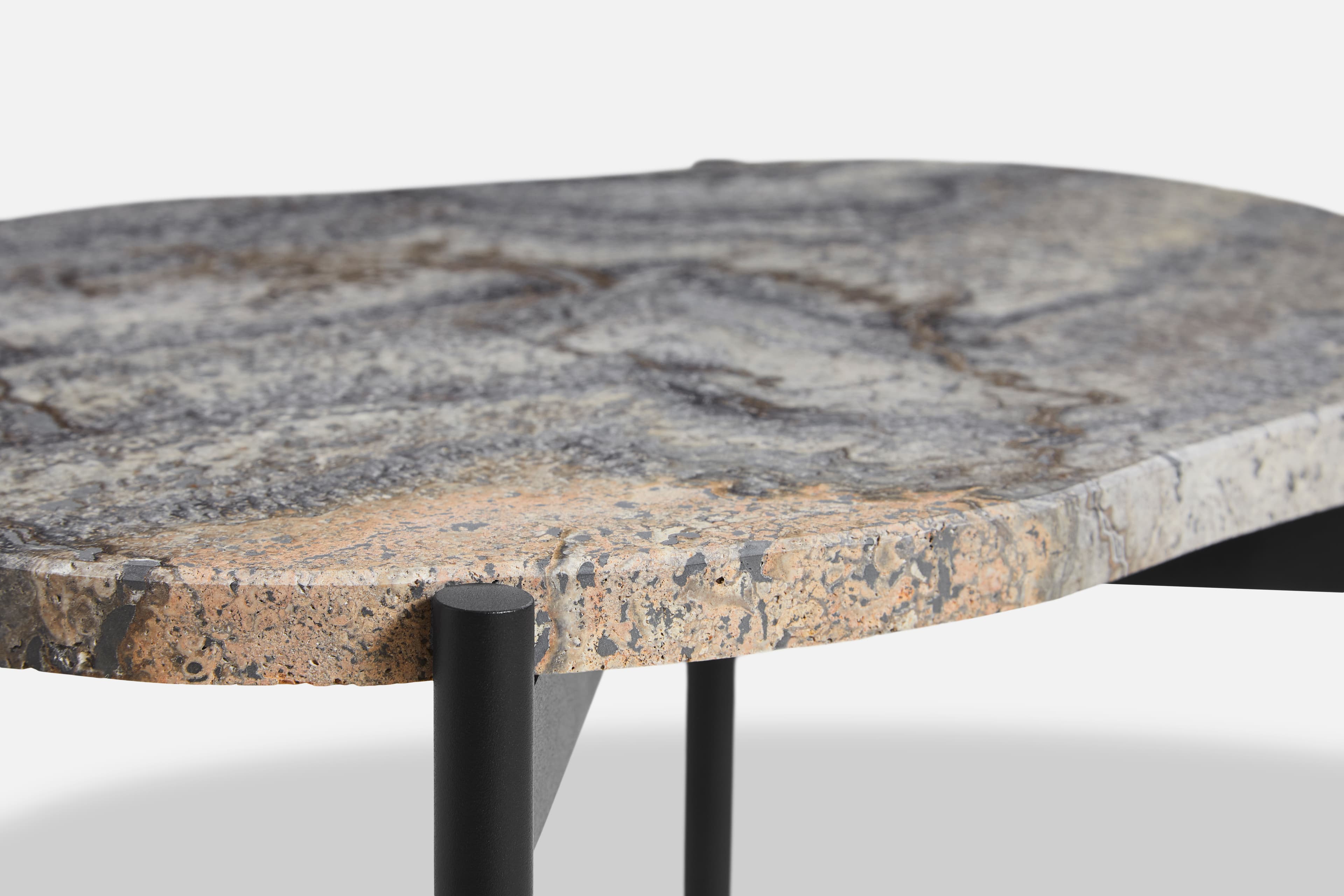 La Terra Side Table Grey/Black Small