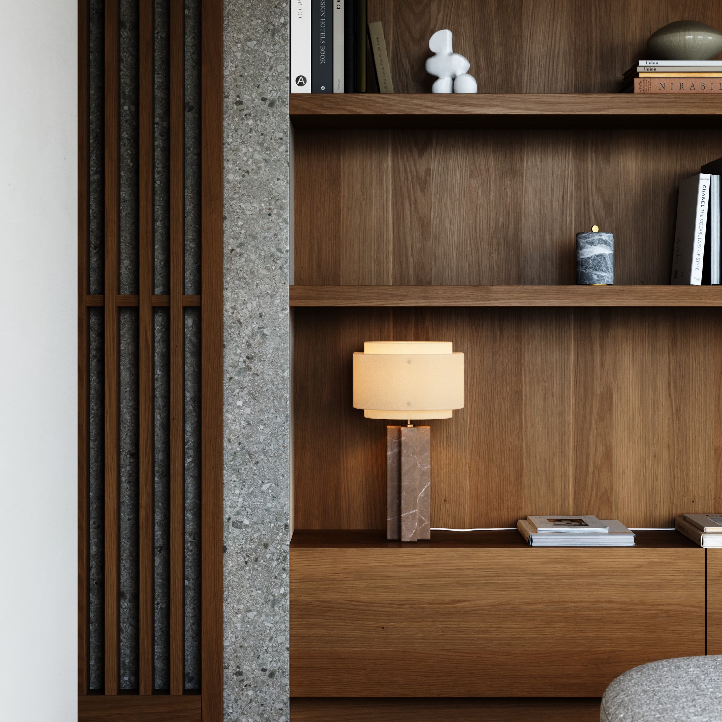 Takai Table Lamp Marble