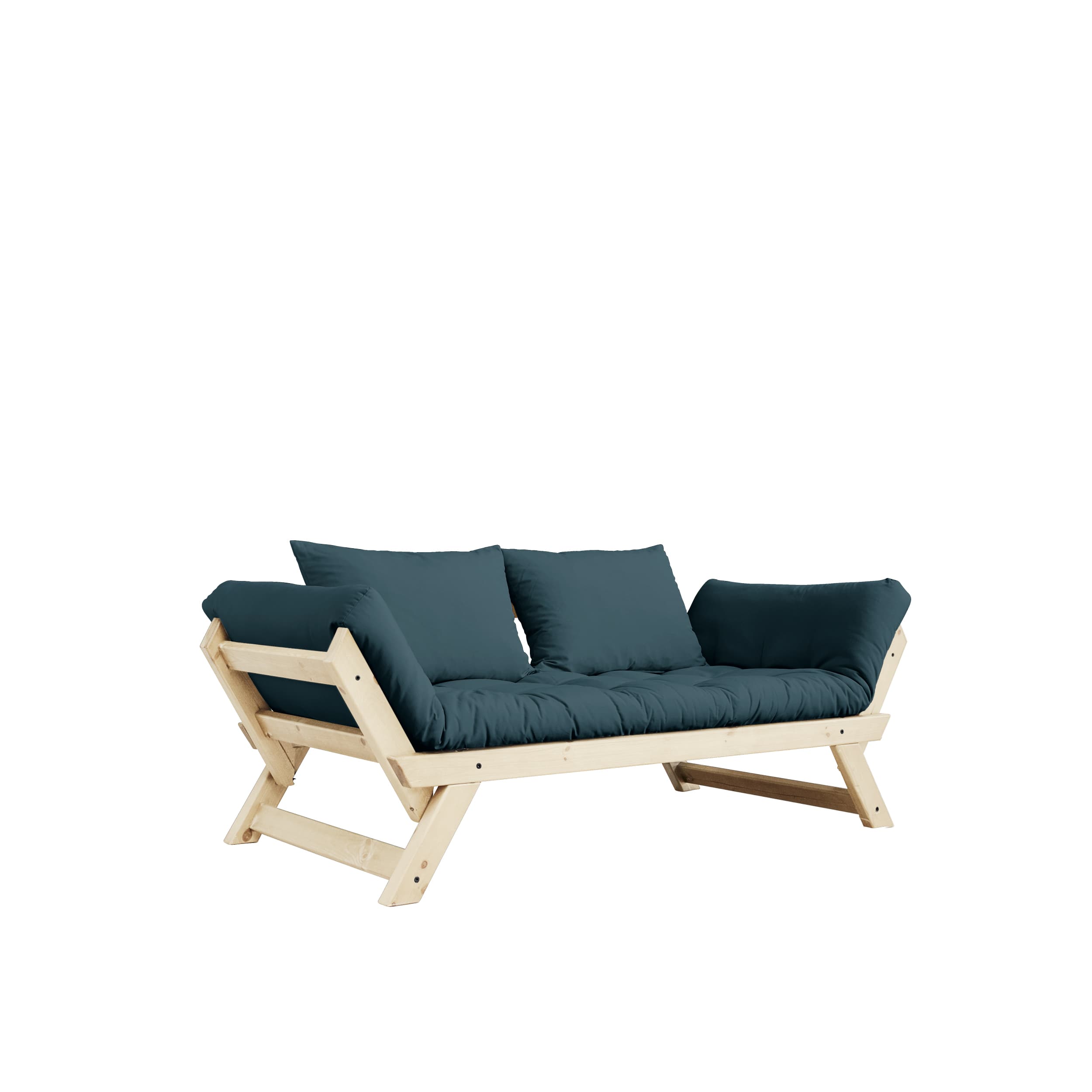 Bebop Daybed Natural/Petrol Blue 174cm