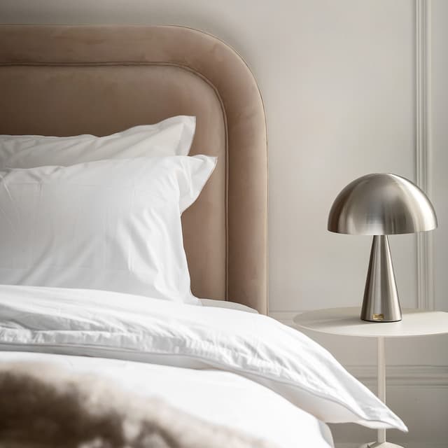 Mush Table Lamp Nickel 33cm