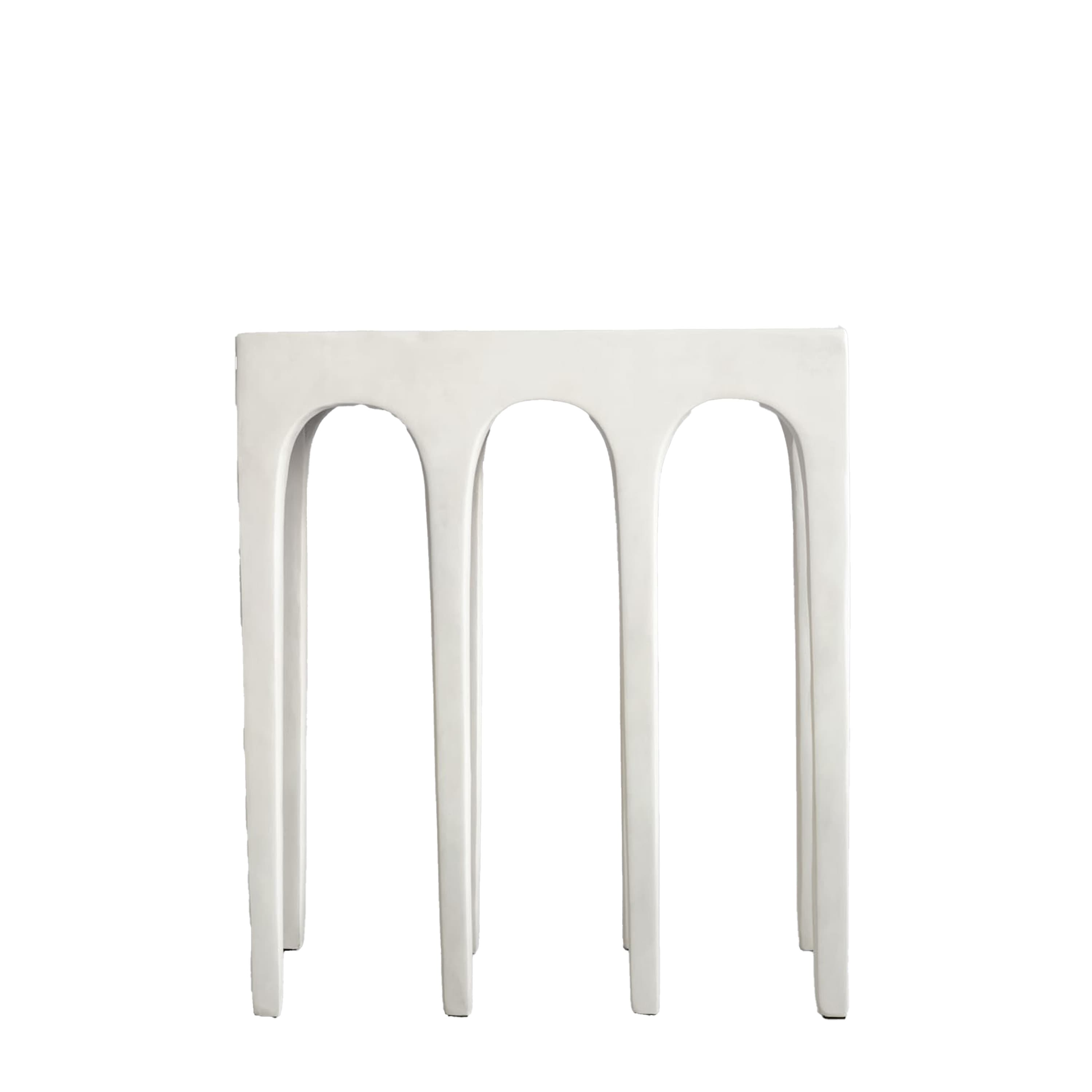 Bow Console Table Birch 70cm