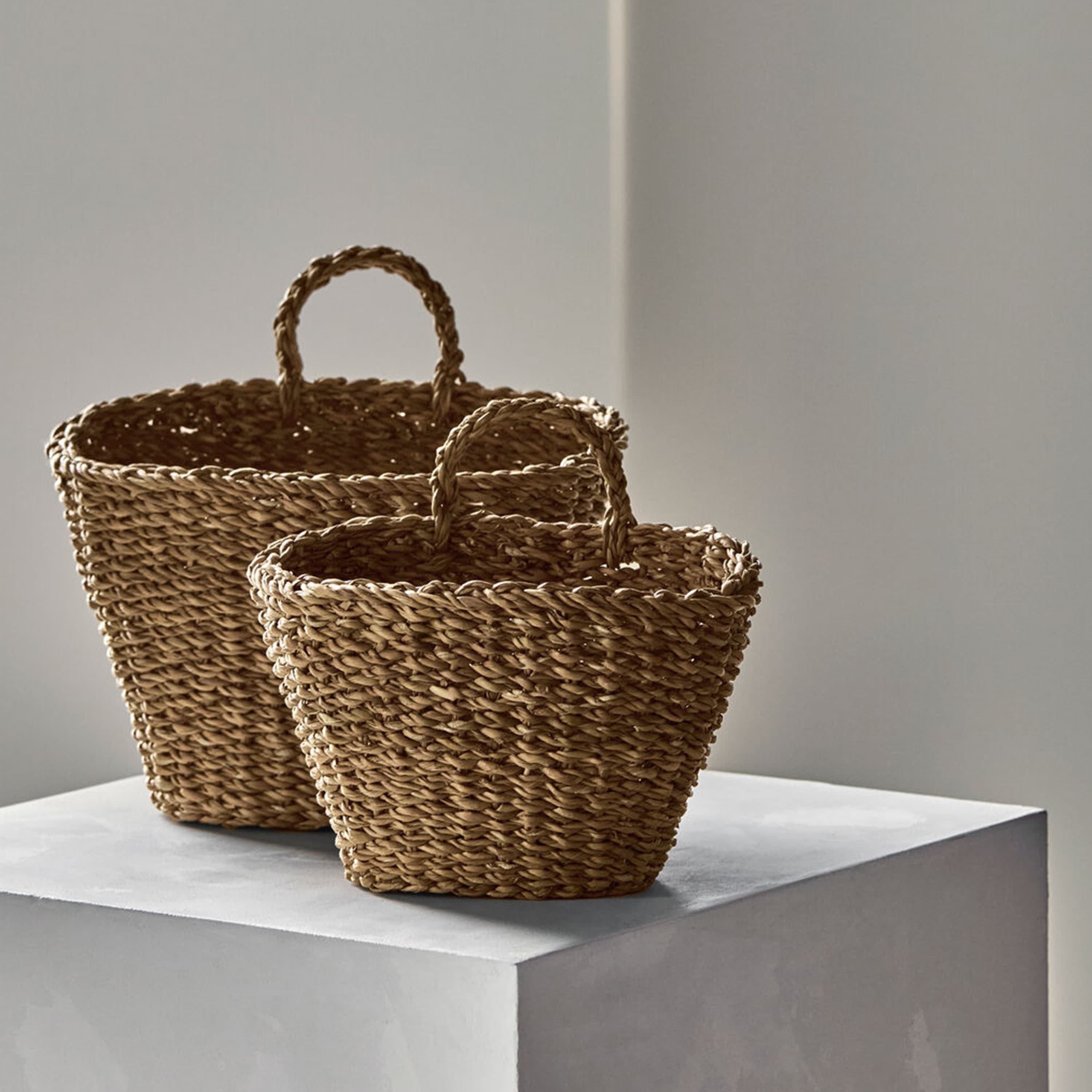 Oval Storage Basket Natural 2-pack