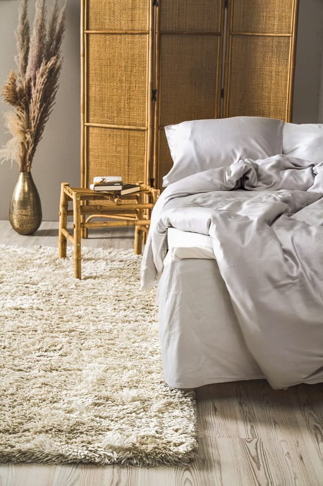 Single Duvet Cover Set Bamboo Light Grey 150x210/50x60