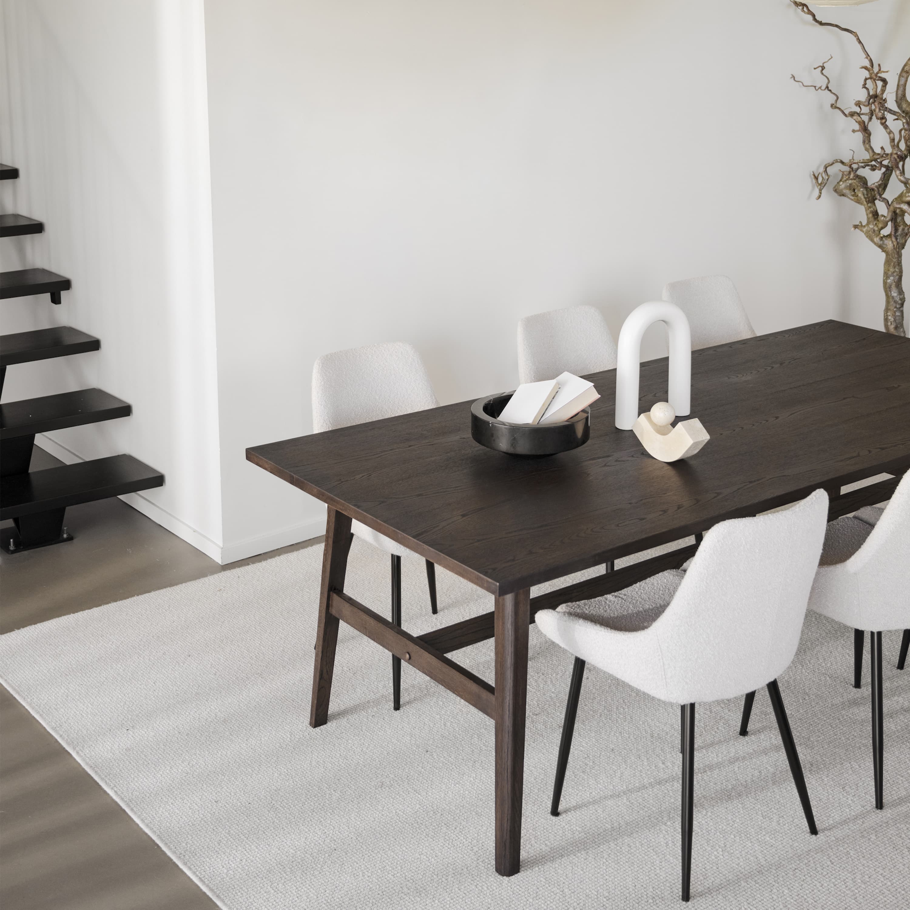 Plainfield Dining Table Brown 220cm