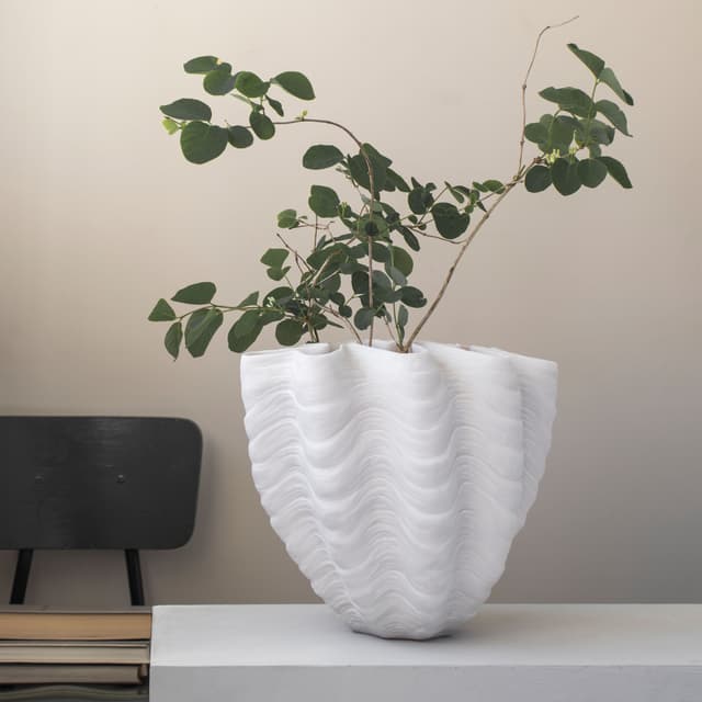 Shell Vase Off-white Large