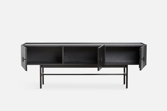Array Low Sideboard Black 150cm