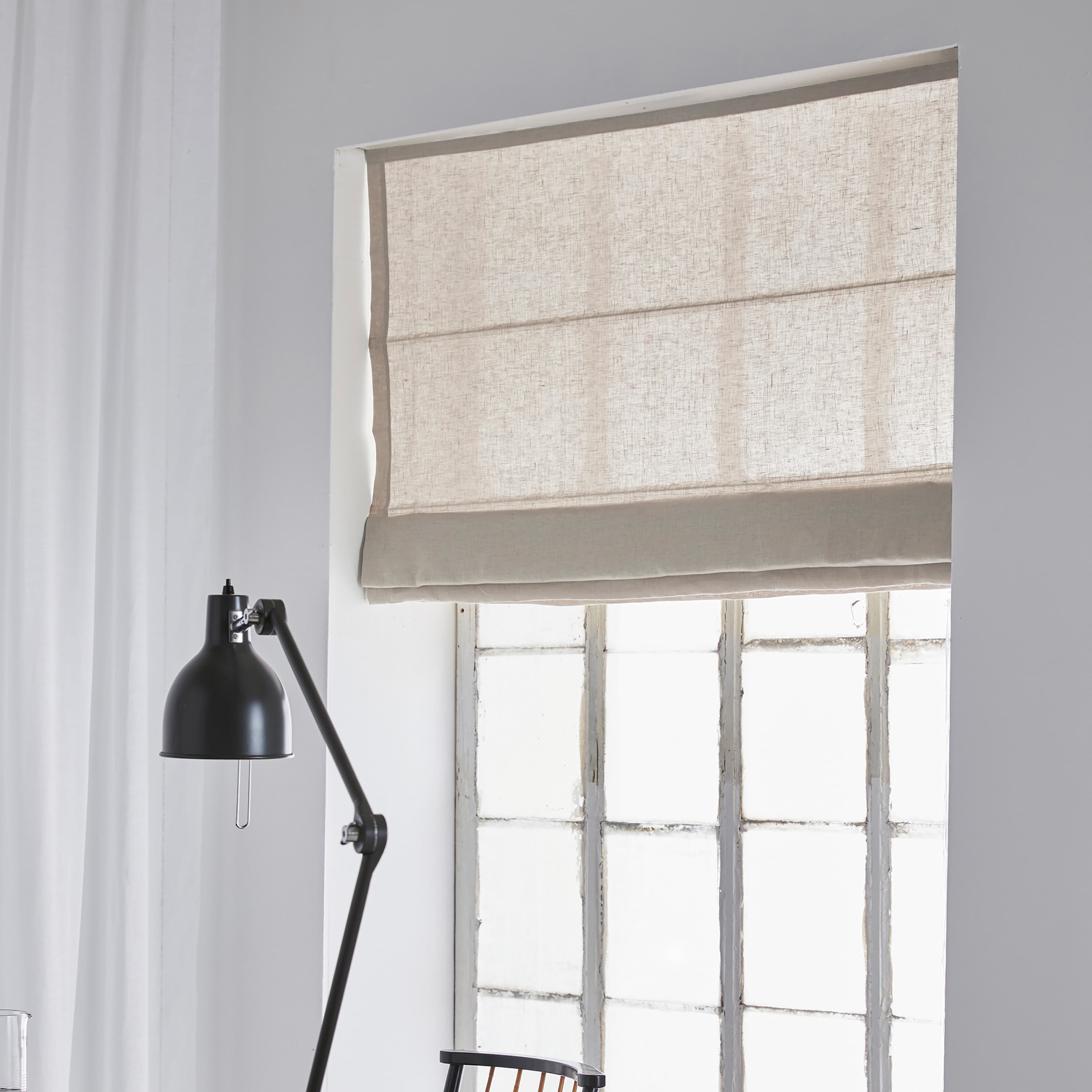 Sunday Raffrollo Leinen Oatmeal 100 cm