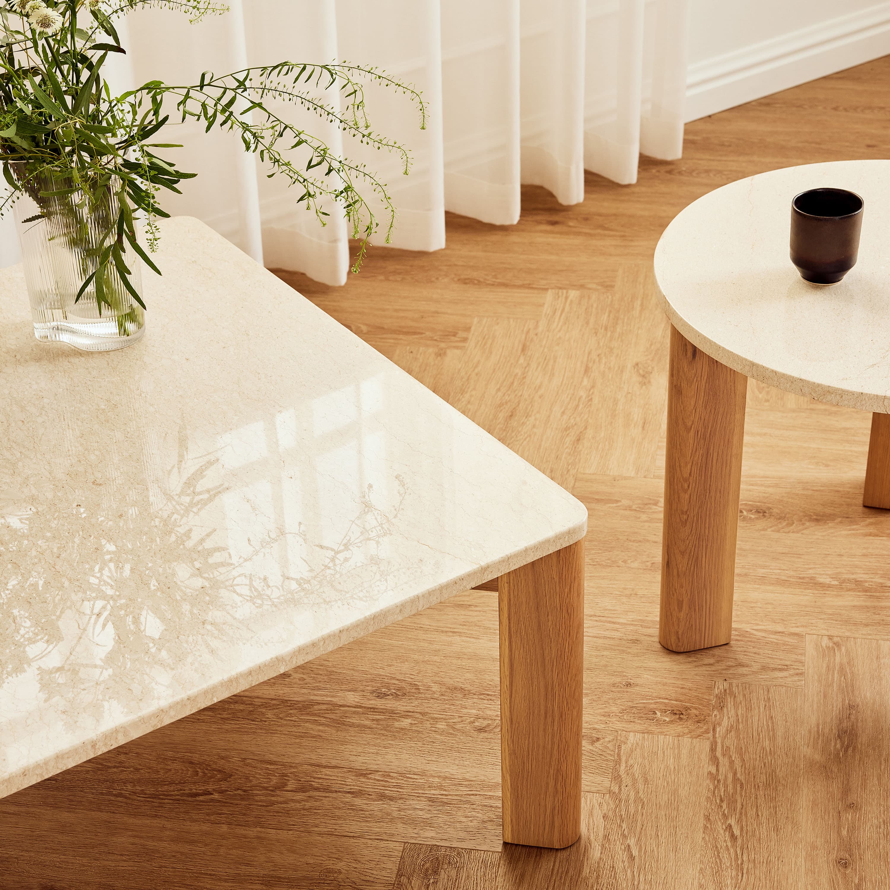 Evoke Couchtisch Eiche 80x40