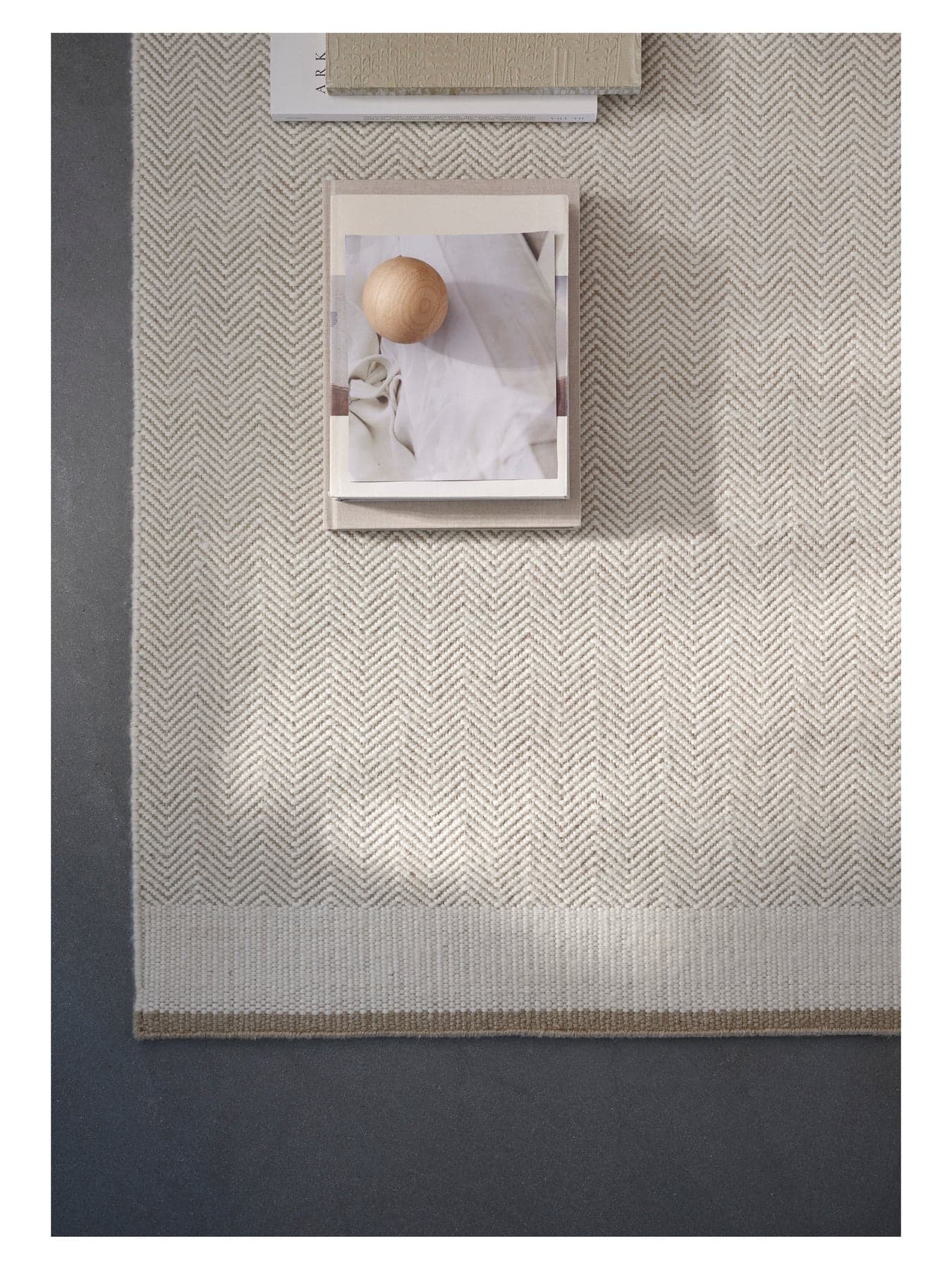 Stratum Echo Wollteppich Weiß 170x240