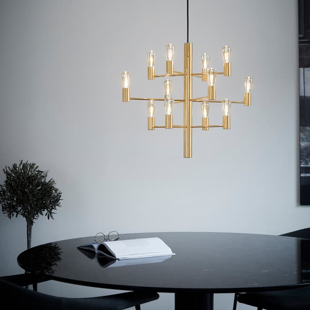 Manola 12 LED Deckenleuchte Messing Satin Brass