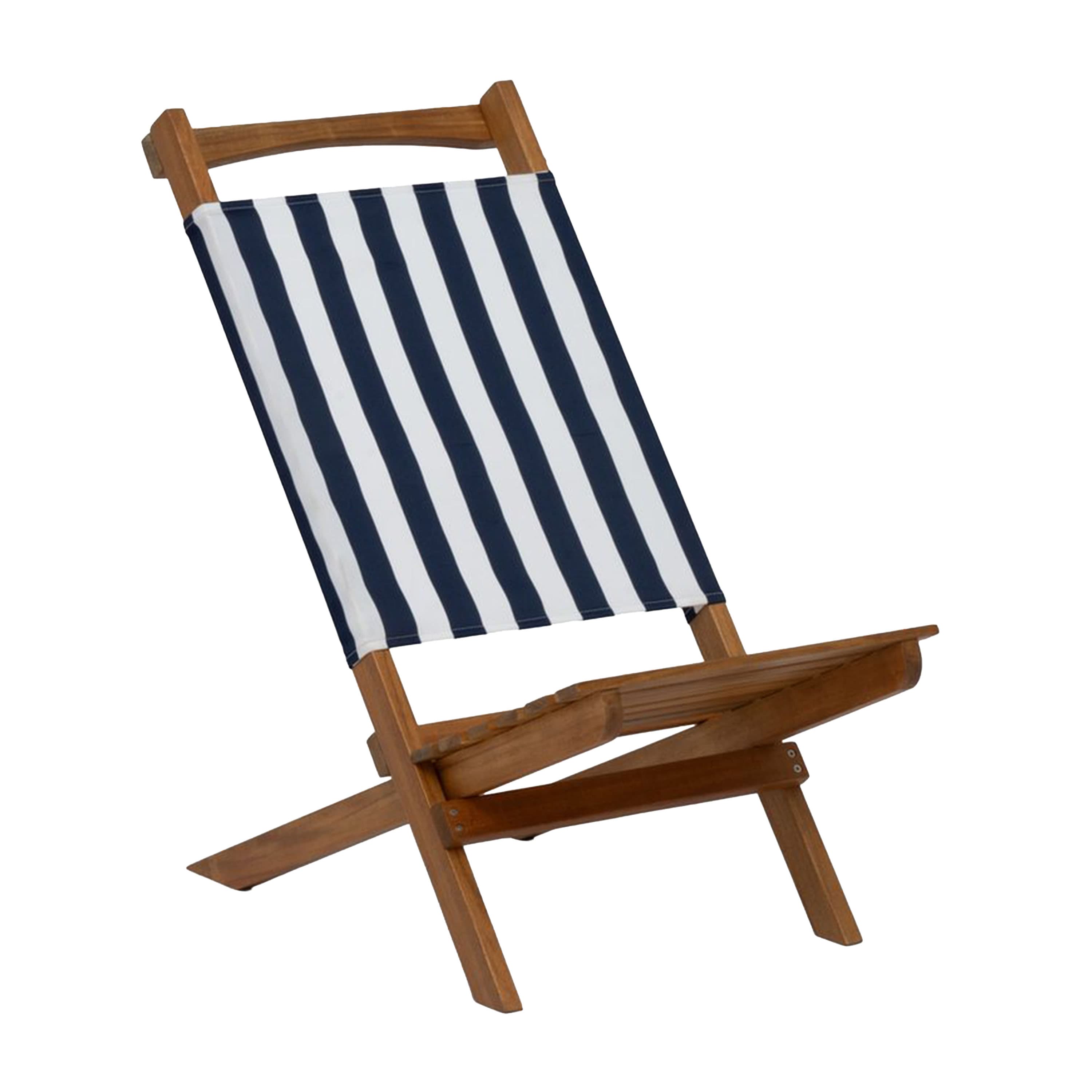 Mölle Liegestuhl Blau/Weiß 71cm