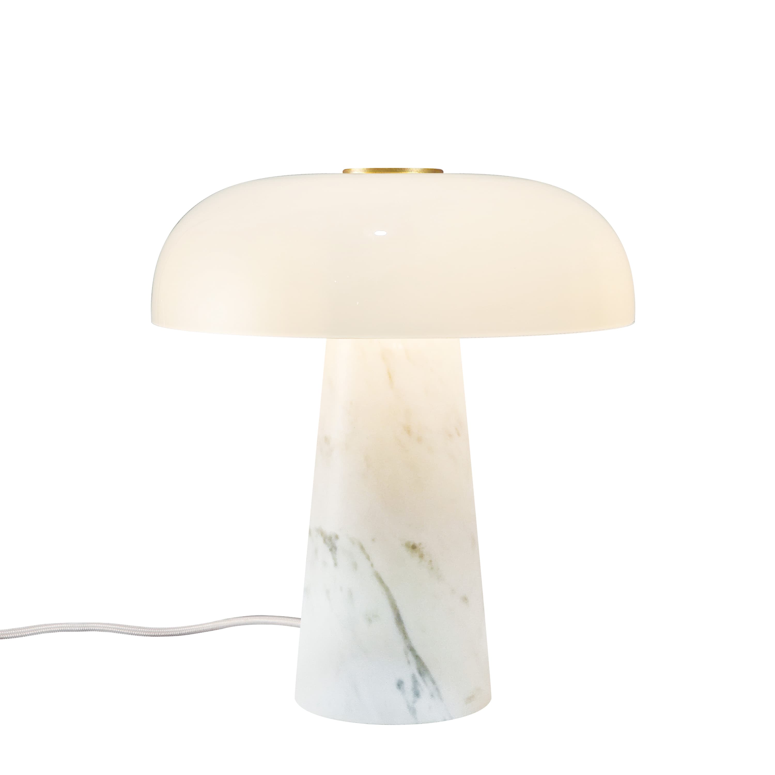 Glossy Mini Tischlampe Weiß 24cm