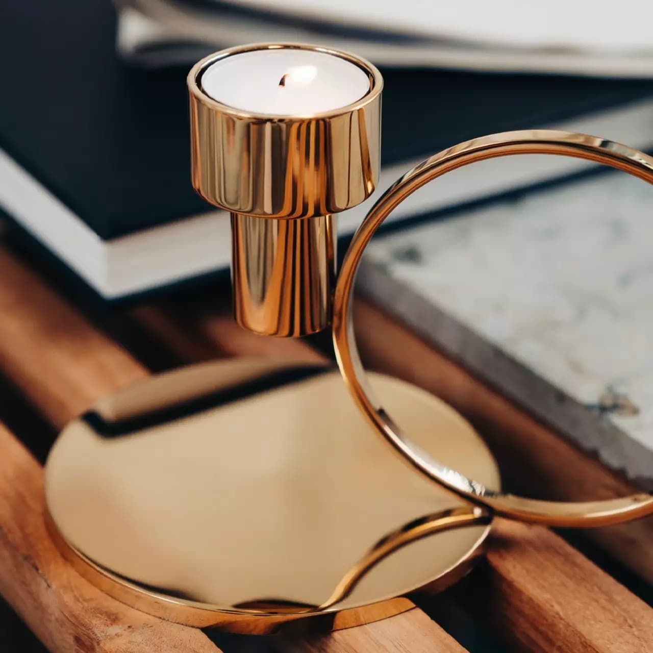 Insieme Kerzenständer Gold