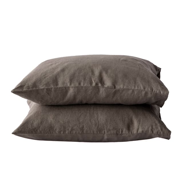 Kissenbezug Leinen Taupe 50x60 2er-Pack