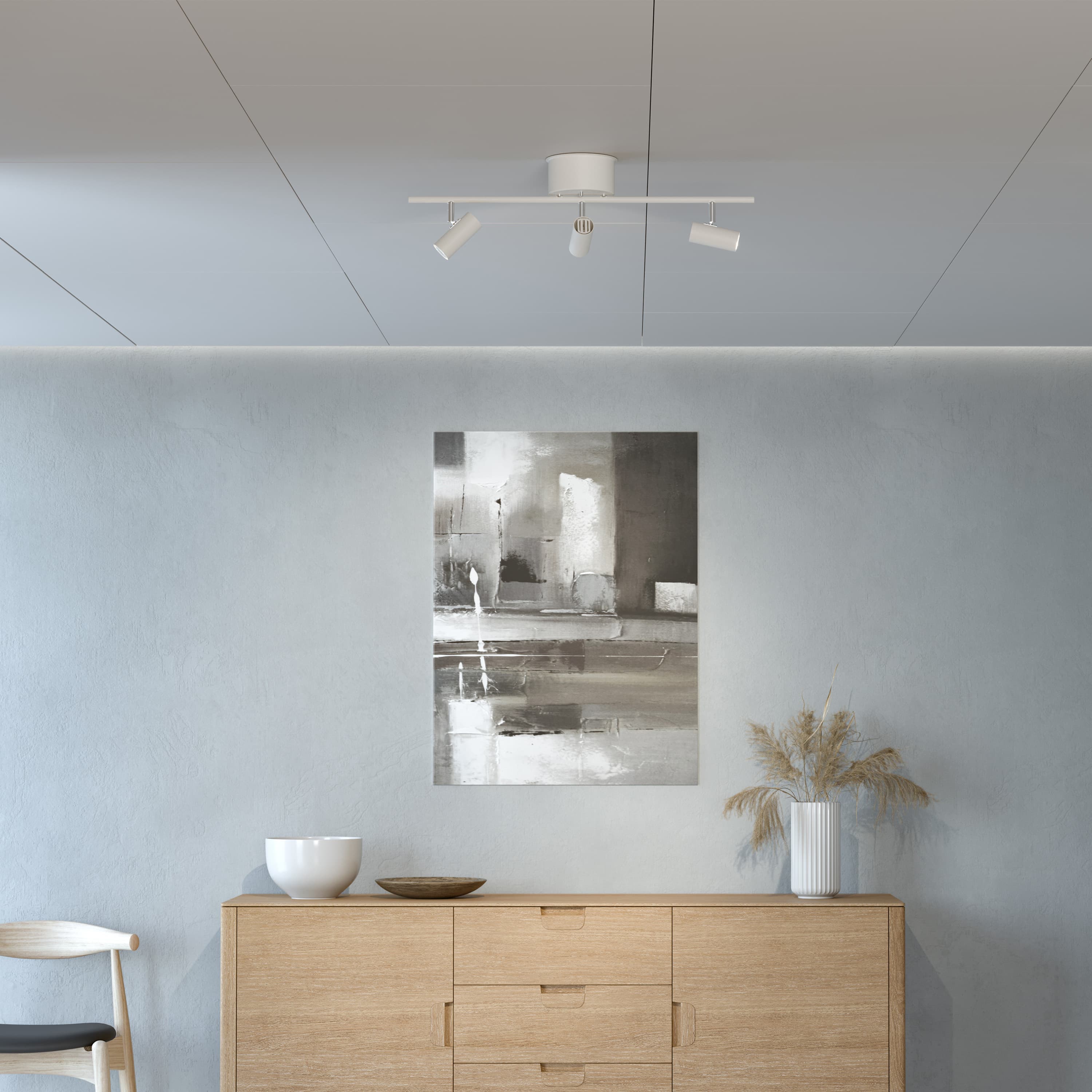 Cato Rail 3 spotlight LED Ceiling Lamp White