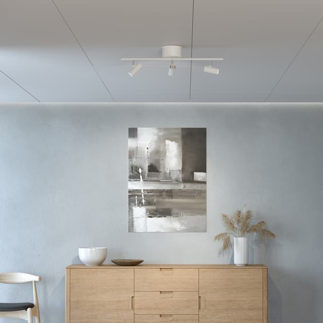 Cato Rail 3 spotlight LED Ceiling Lamp White