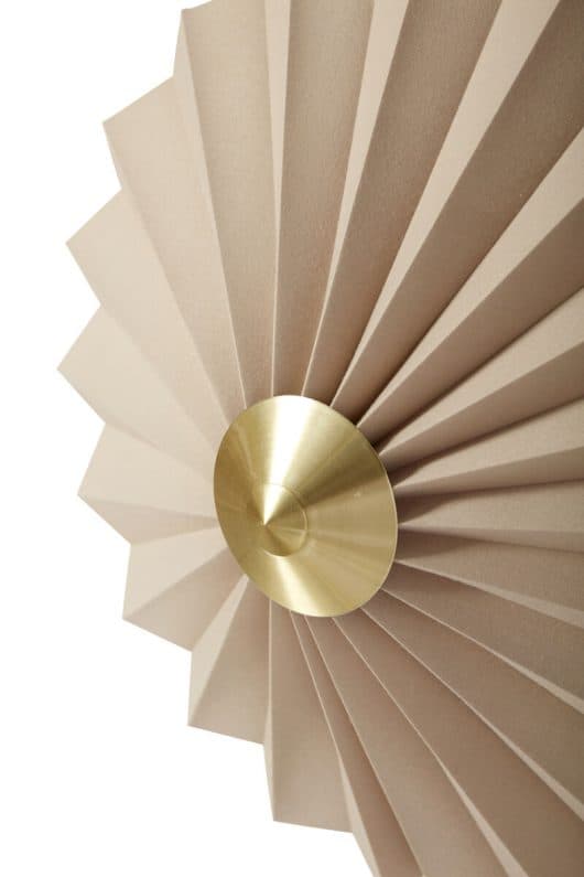 Pliss Wandleuchte Sand/Messing ø48cm