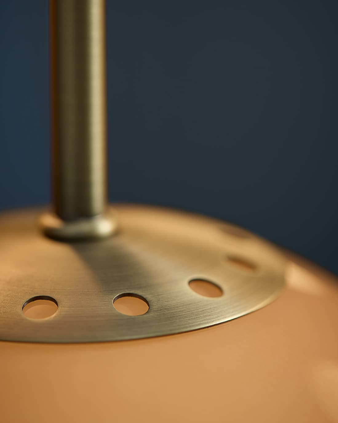 Ball Glas Pendelleuchte Bernstein Ø18