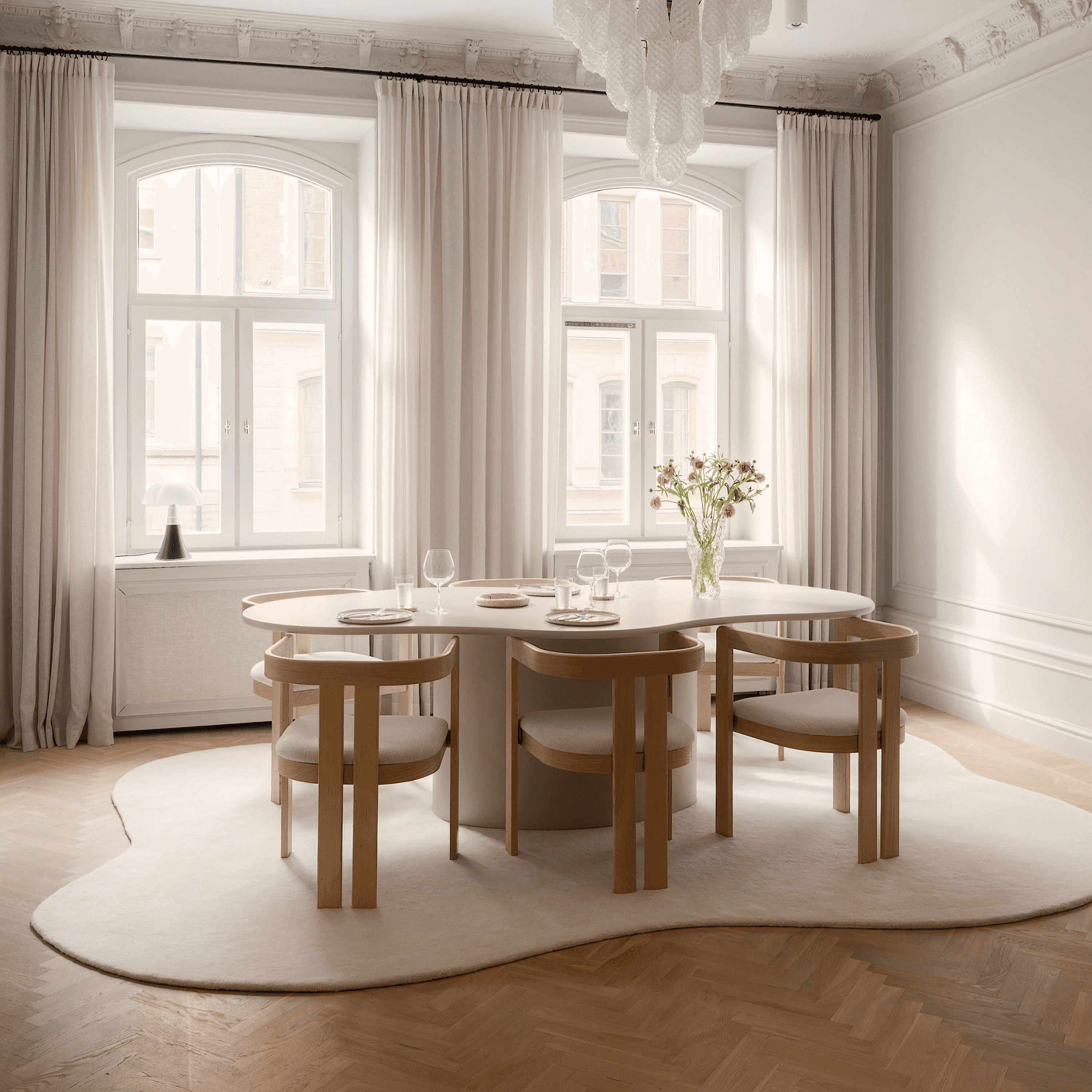 Stormi Wool Rug White 200x300
