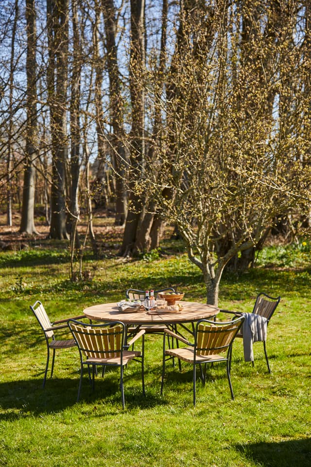 Ellen Dining Table Anthracite Ø130