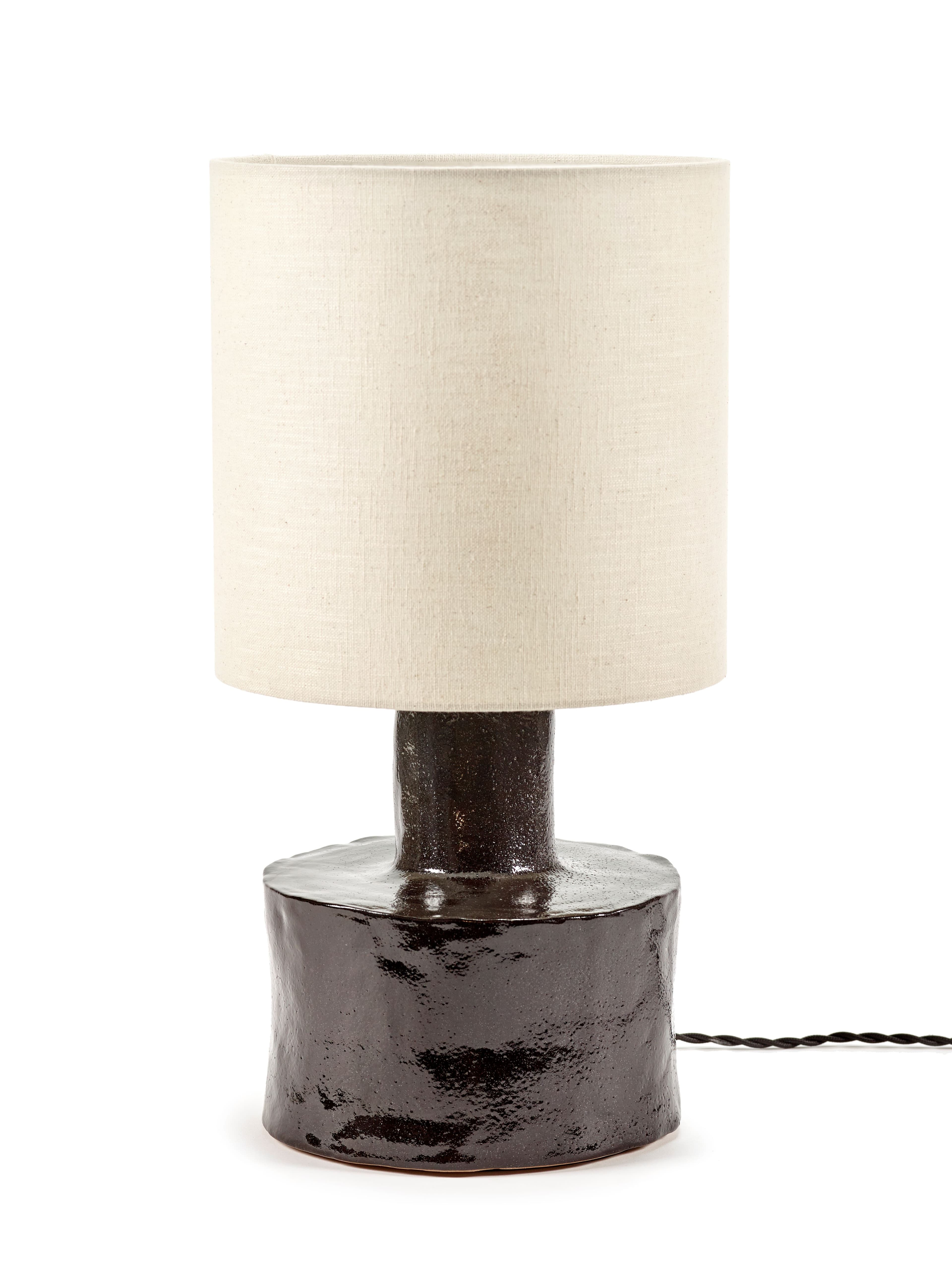 Catherine Table Lamp Black/Beige