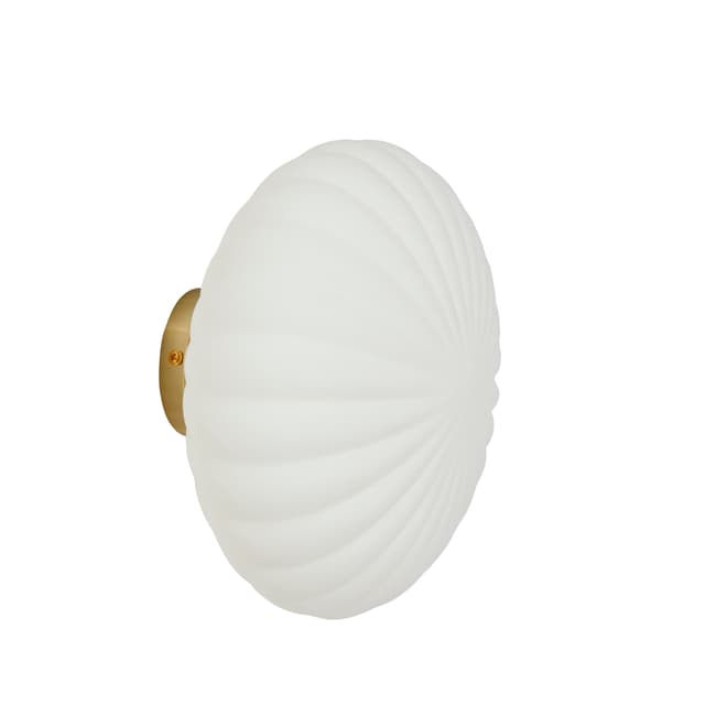 Kumu Wall Lamp White/Brass Ø25