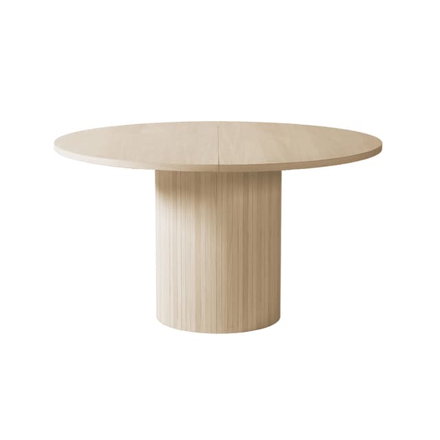 Bauer Dining Table White Oiled Oak Ø130+50