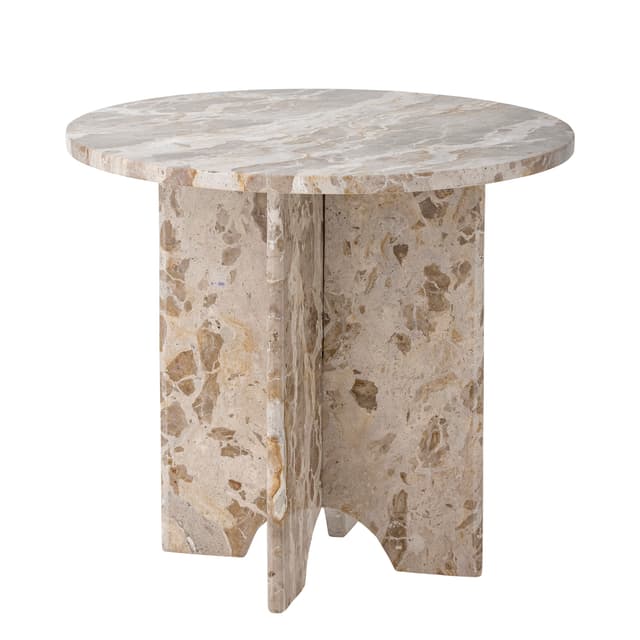 Jasmia Beistelltisch Marmor Braun